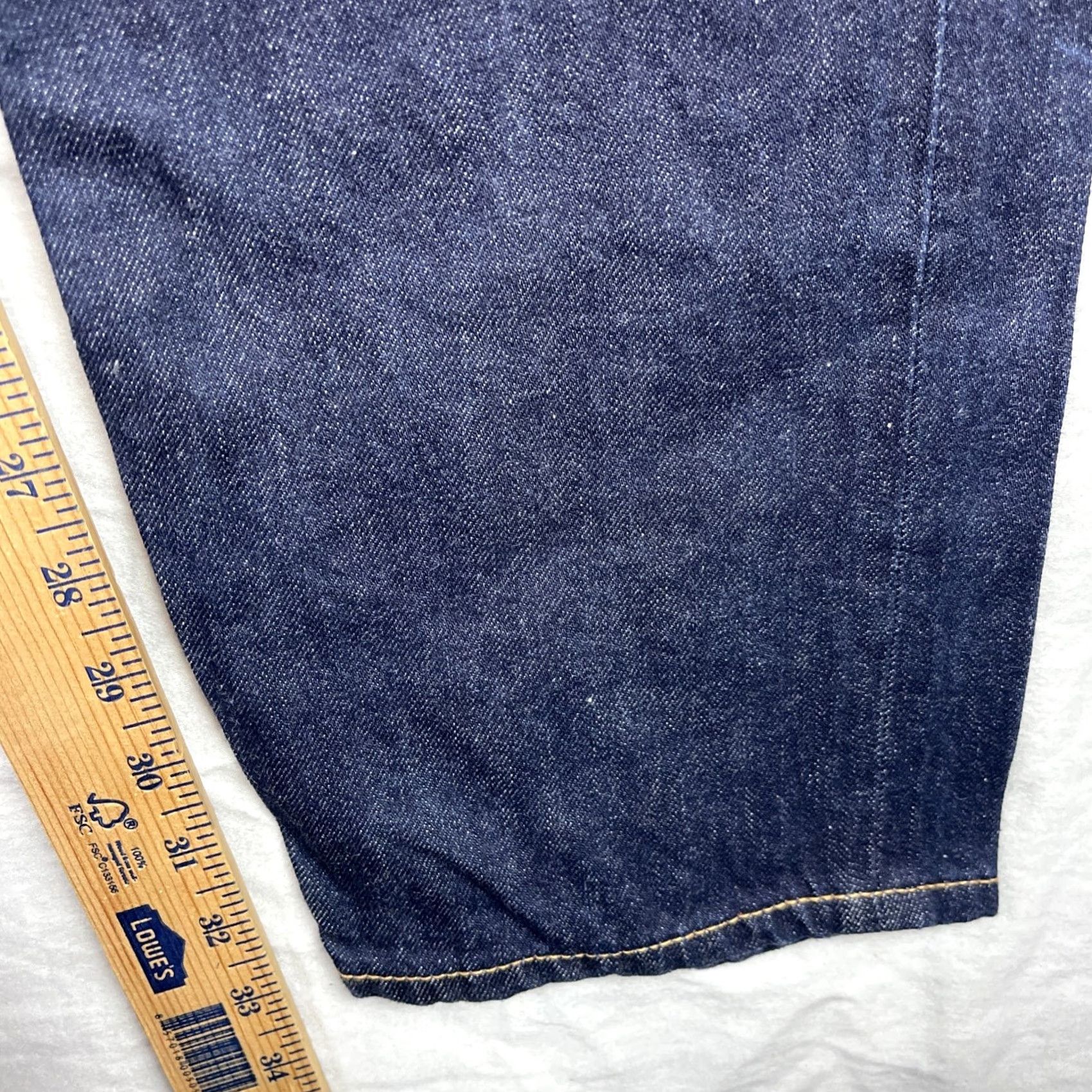 The Hundreds The Hundreds Selvedge Jeans Slim 34 Blue Denim Pants Straight Mens 34 Jeans Dark Denim Pants City Hip Hop 90s Mens Size US 34 / EU 50 - 7 Thumbnail
