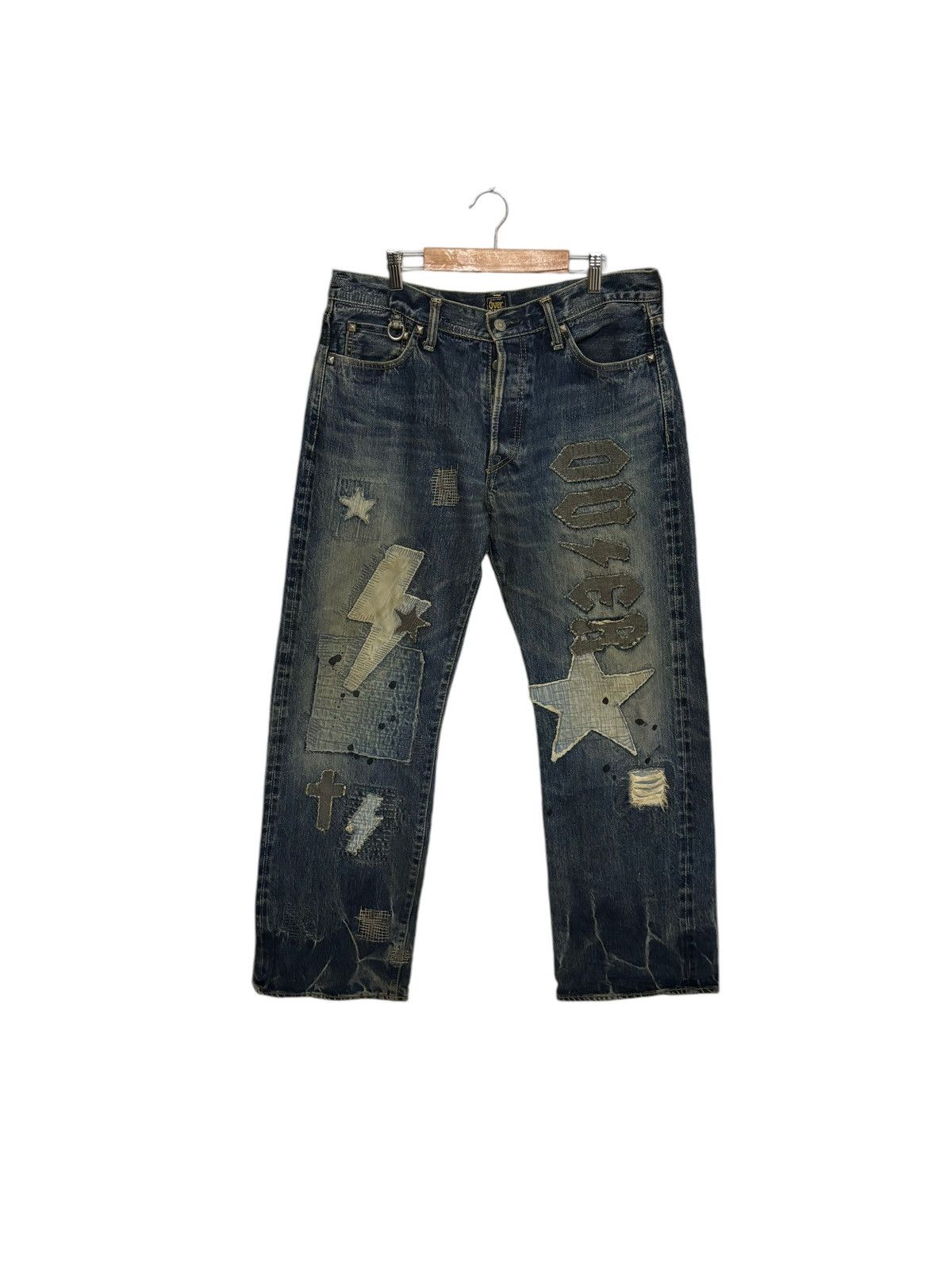 Japanese Brand Vintage Japanese Brand Over The Stripe Size US 34 / EU 50 - 2 Thumbnail