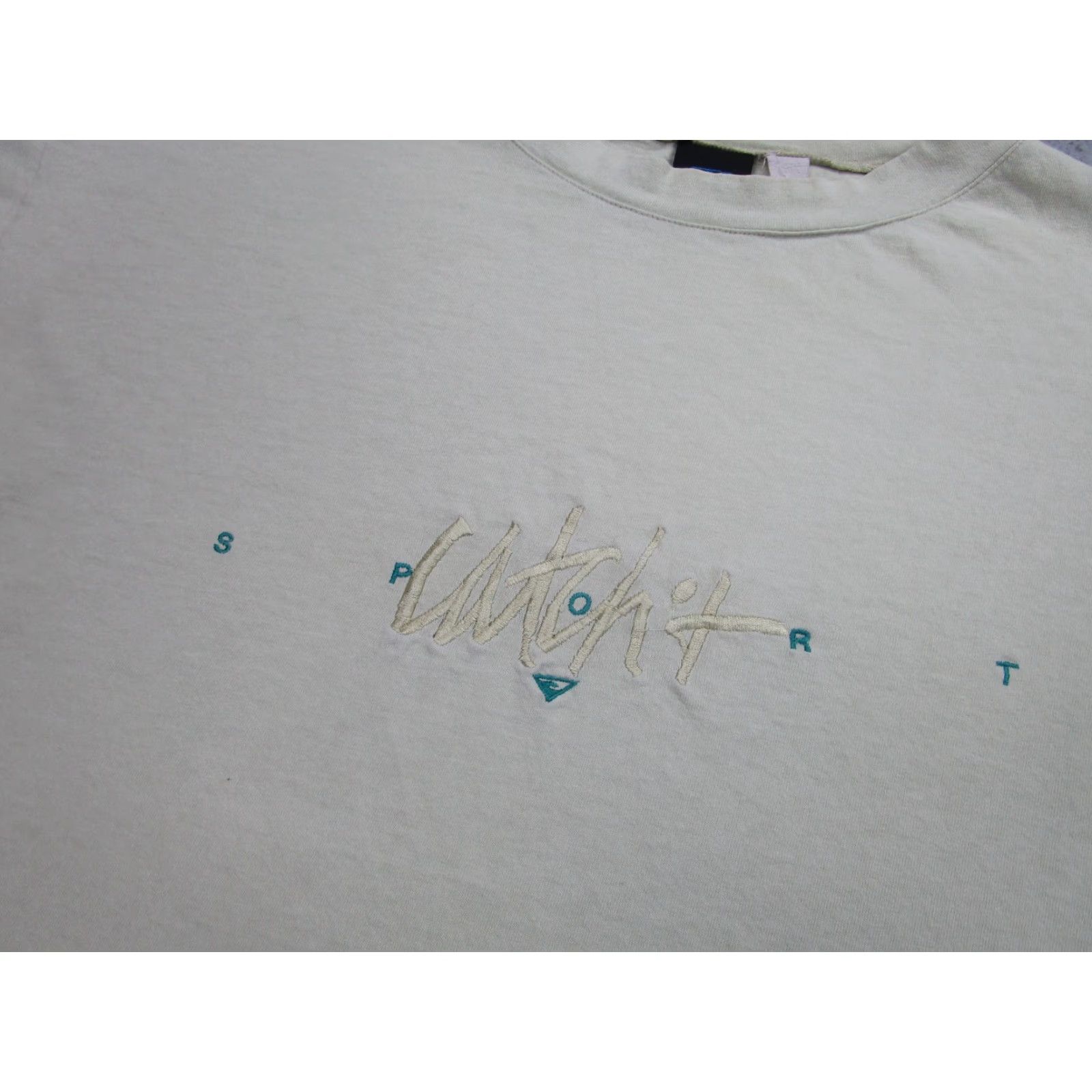 Vintage VINTAGE Catchit Shirt Mens XL Ivory Embroidered Surf Sport 90s Tee Mens XL Vintage Surf Graphic Tee Size US XL / EU 56 / 4 - 4 Thumbnail
