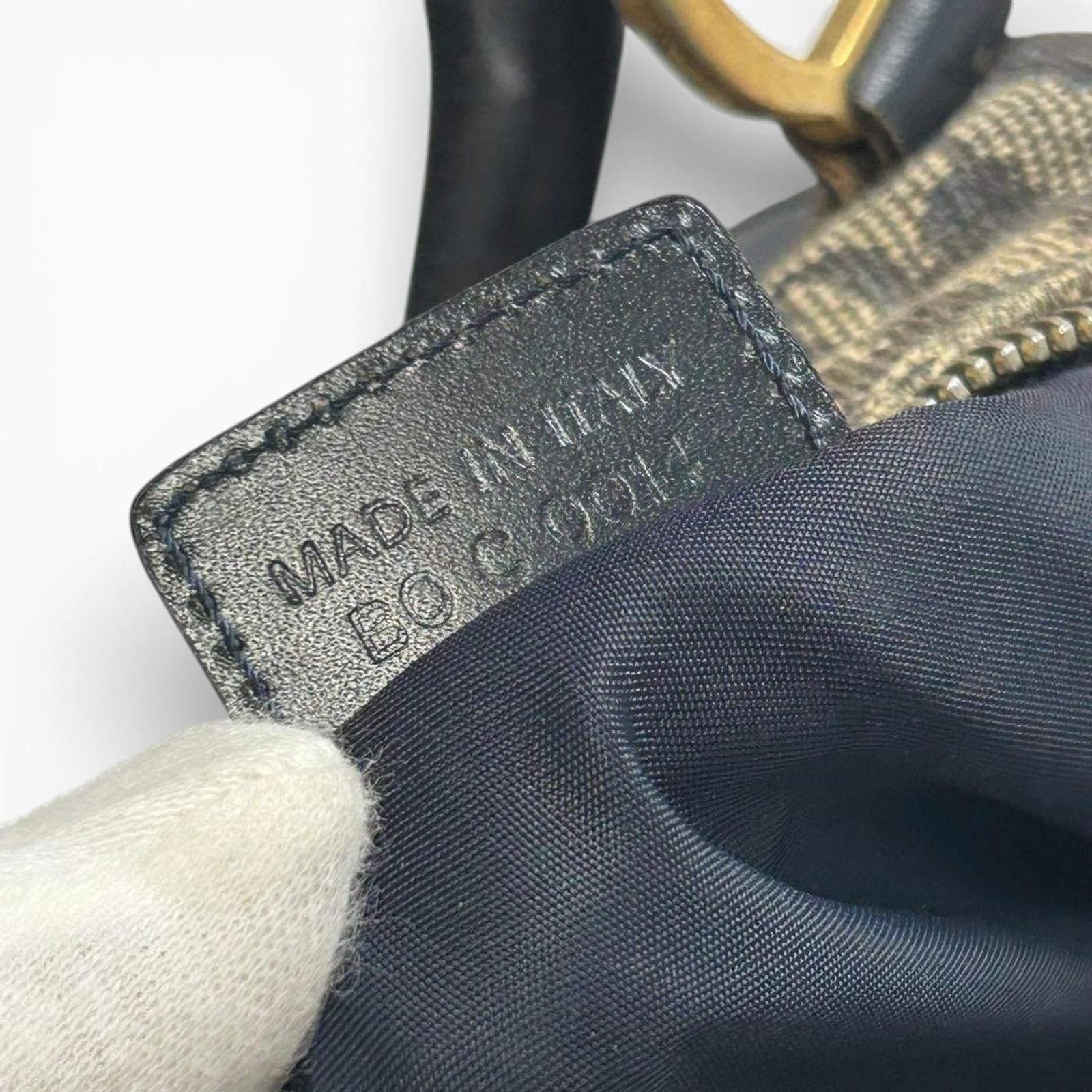 Dior Christian Dior - Monogram Canvas Handbag Black Size ONE SIZE - 4 Thumbnail