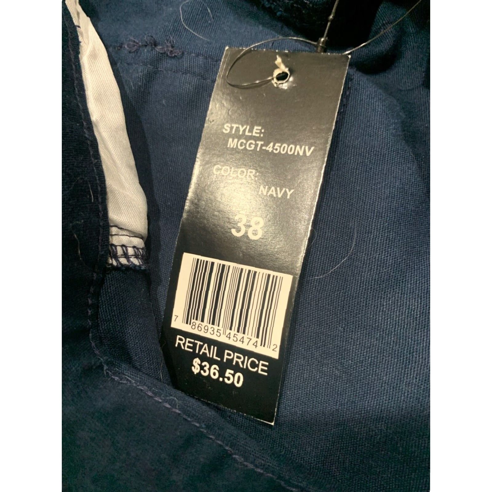 Vintage Mens Wicked Stitch Cargo Belted Shorts Size 38 Navy Blue Cotton Size US 38 / EU 54 - 4 Thumbnail