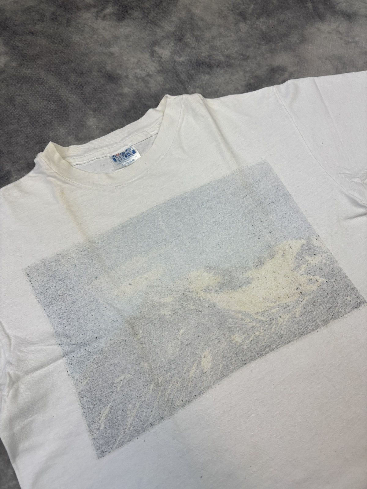 Other Vintage Painting Art Mountain 90s single stitch t shirt rare Size US XL / EU 56 / 4 - 3 Thumbnail