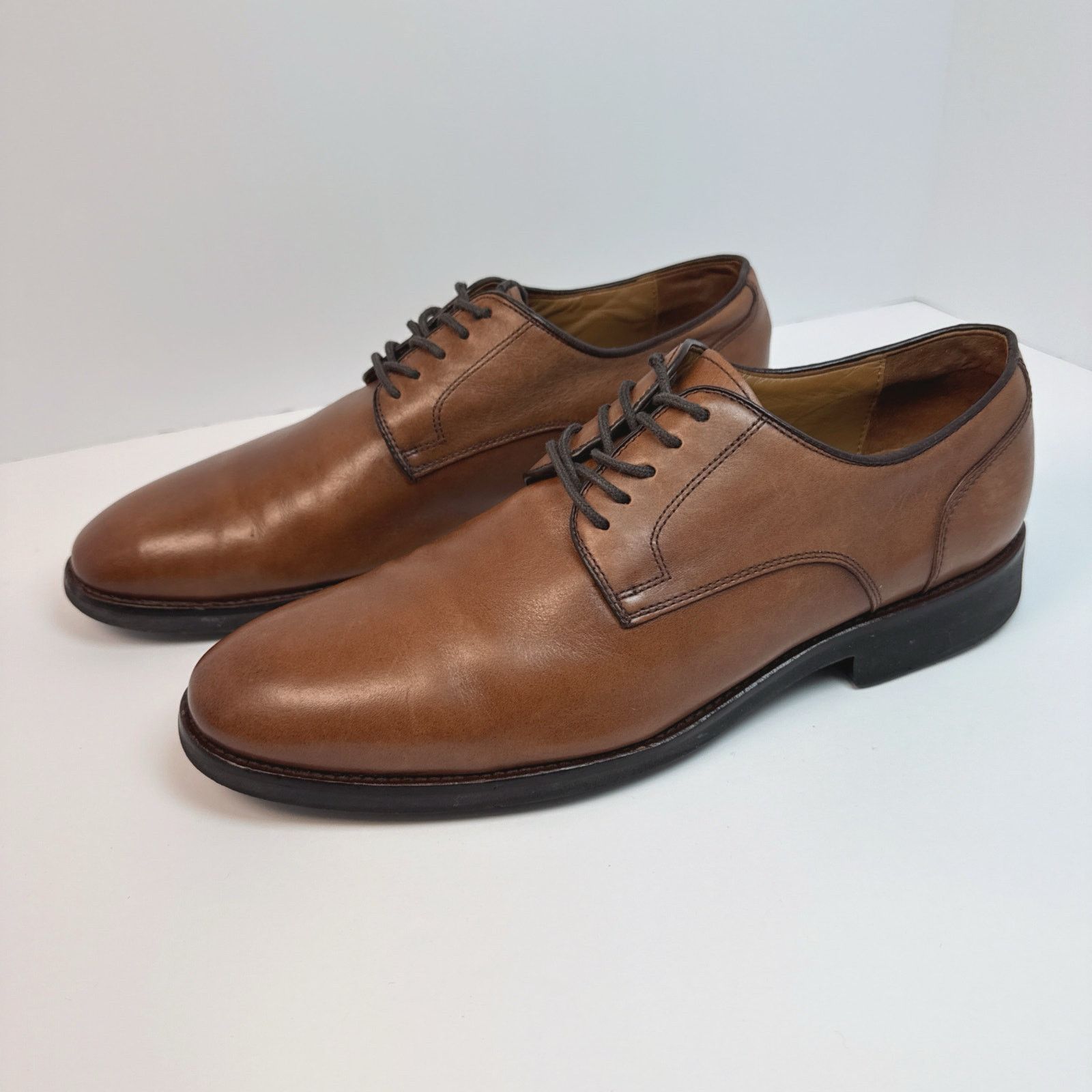 Johnston & Murphy Johnston & Murphy Reeve Plain Toe | Brown | 10.5 Size US 10.5 / EU 43-44 - 1 Thumbnail