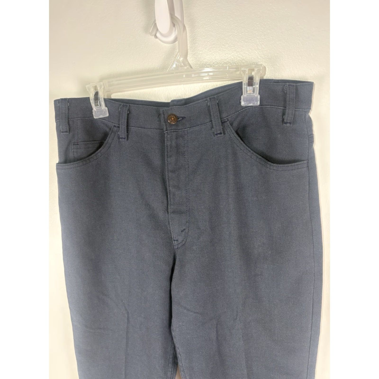 Levi's VINTAGE Levi’s Gray Textured Sta-Prest Pants Mens 36x31 USA Shirt? Size US 36 / EU 52 - 3 Thumbnail