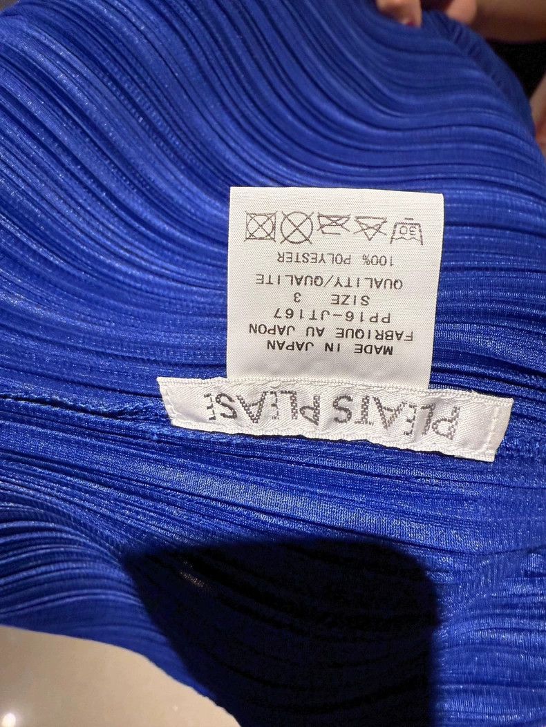Issey Miyake Issey Miyake size:3 Blue pleated dress Size XS / US 0-2 / IT 36-38 - 4 Thumbnail
