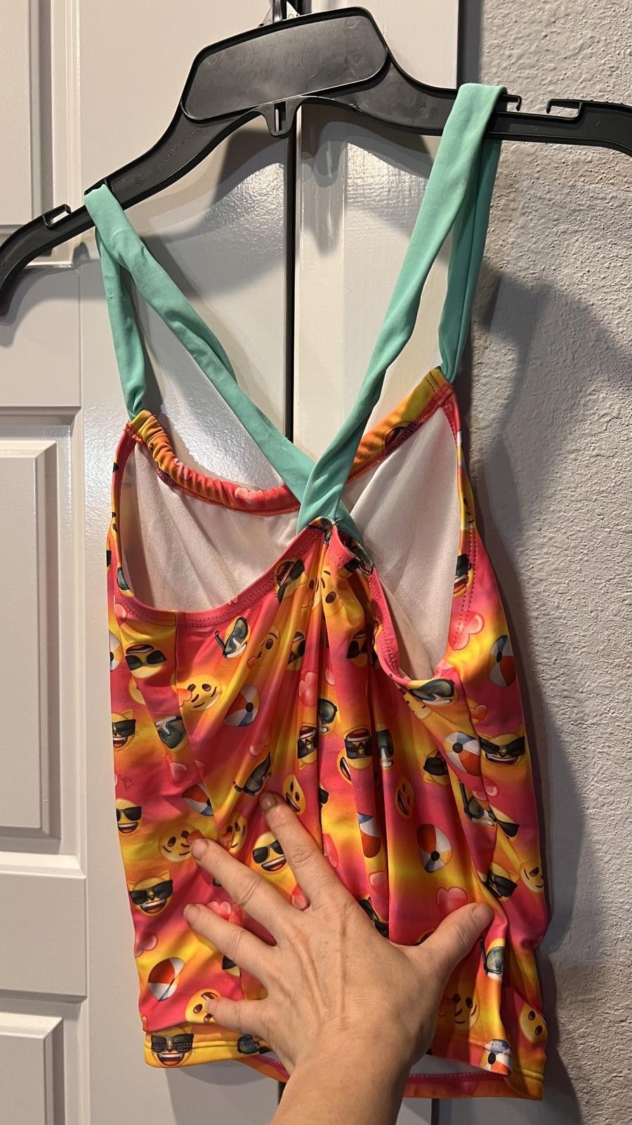 Other Trendy Emoji Print Swim Top Size ONE SIZE - 2 Thumbnail