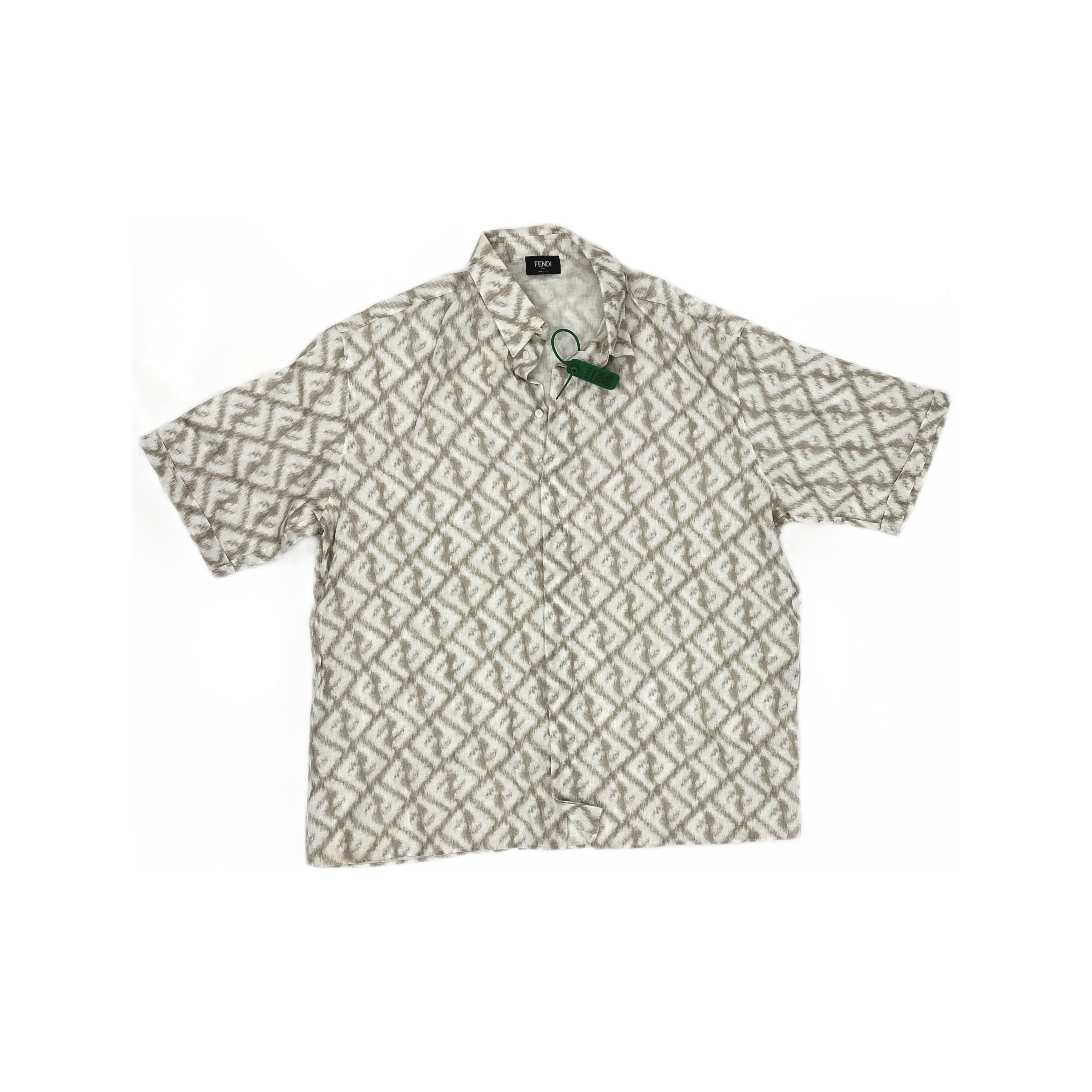 Fendi Fendi Monogram Linen Shirt US L Size US L / EU 52-54 / 3 - 1 Thumbnail