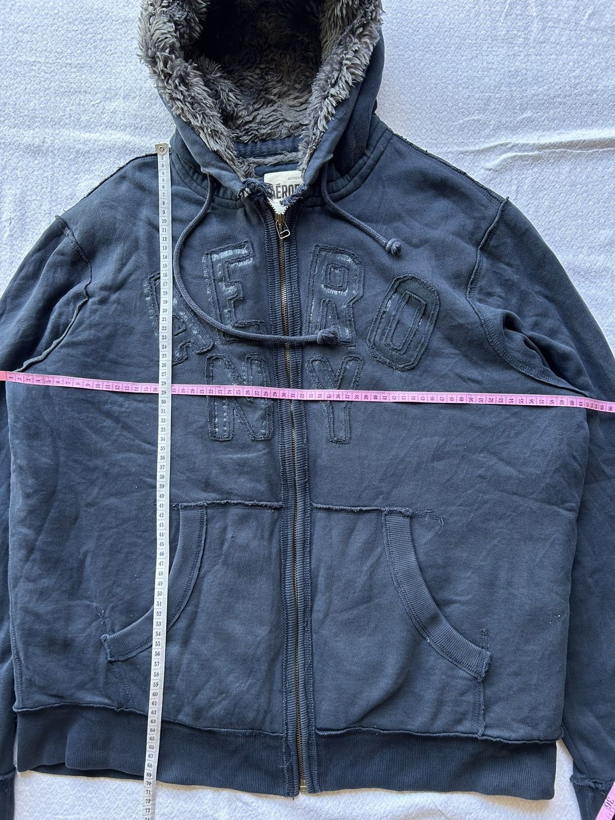 Aeropostale × If Six Was Nine × Le Grande Bleu (L.G.B.) 💸BINDINGOFFER💸Aeropostale Zip Faux Fur Hoodie LGB style Size US L / EU 52-54 / 3 - 12 Thumbnail