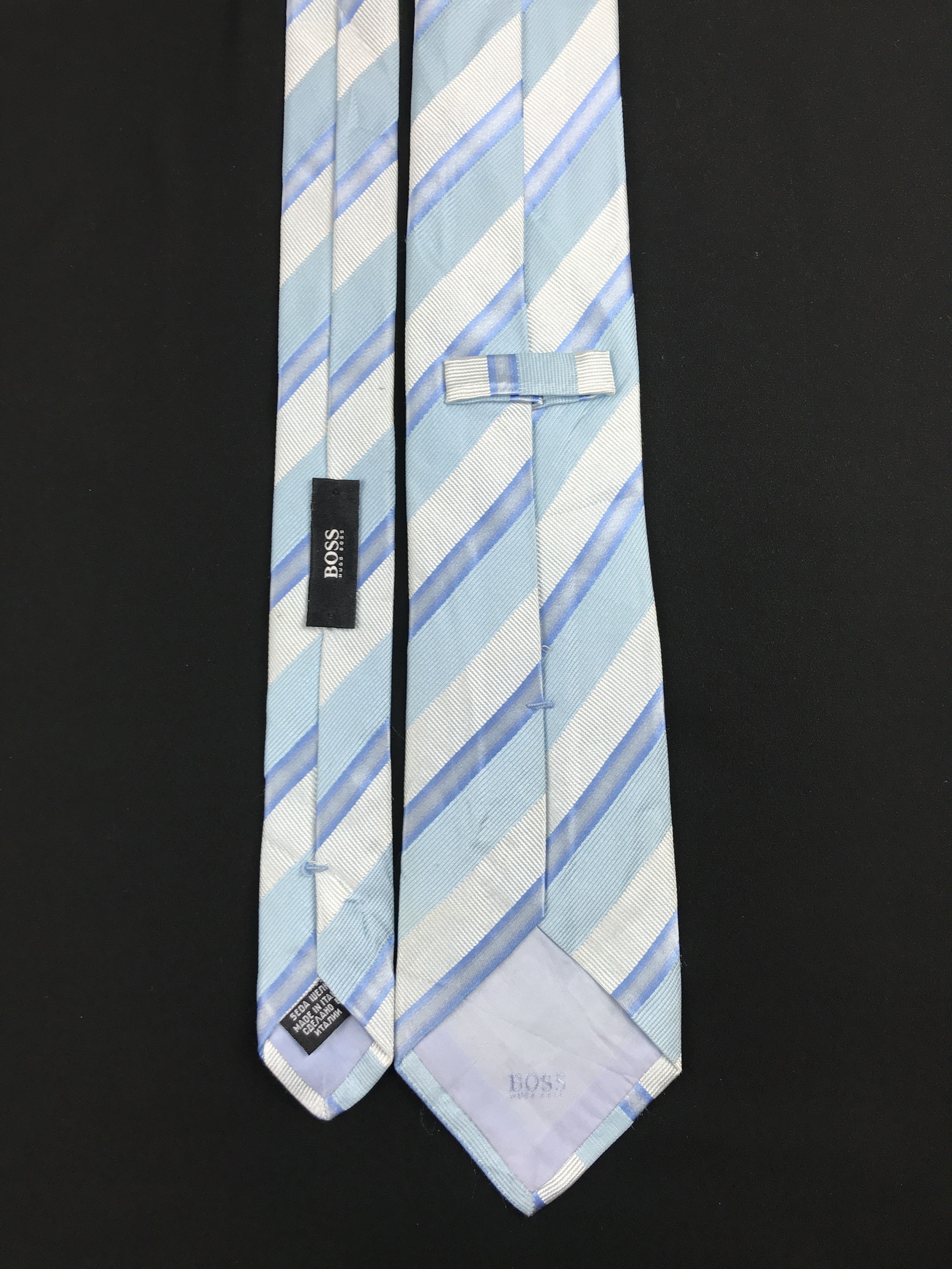 Hugo Boss × Vintage Vintage Hugo Boss Silk Necktie Size ONE SIZE - 4 Thumbnail