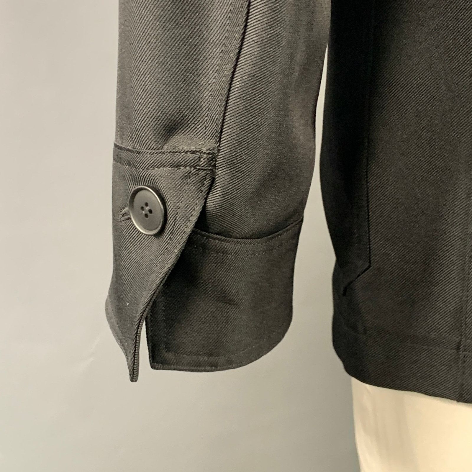 Diet Butcher Slim Skin DIET BUTCHER Size L Black Twill Polyester Utility Jacket Size US L / EU 52-54 / 3 - 6 Thumbnail