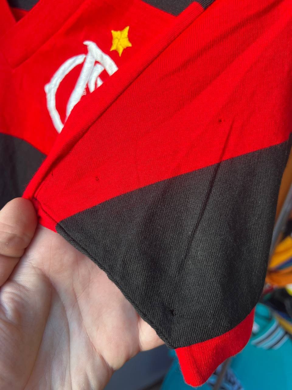 Vintage 1970/80 RARE FLAMENGO HOME SOCCER JERSEY SHIRT CAMPEA Size US M / EU 48-50 / 2 - 9 Thumbnail