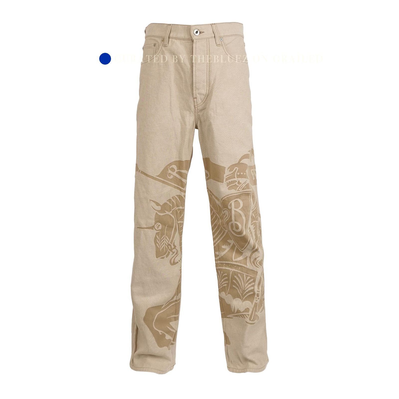 Burberry Equestrian Knight Casual Pants in Beige Size US 32 / EU 48 - 1 Thumbnail