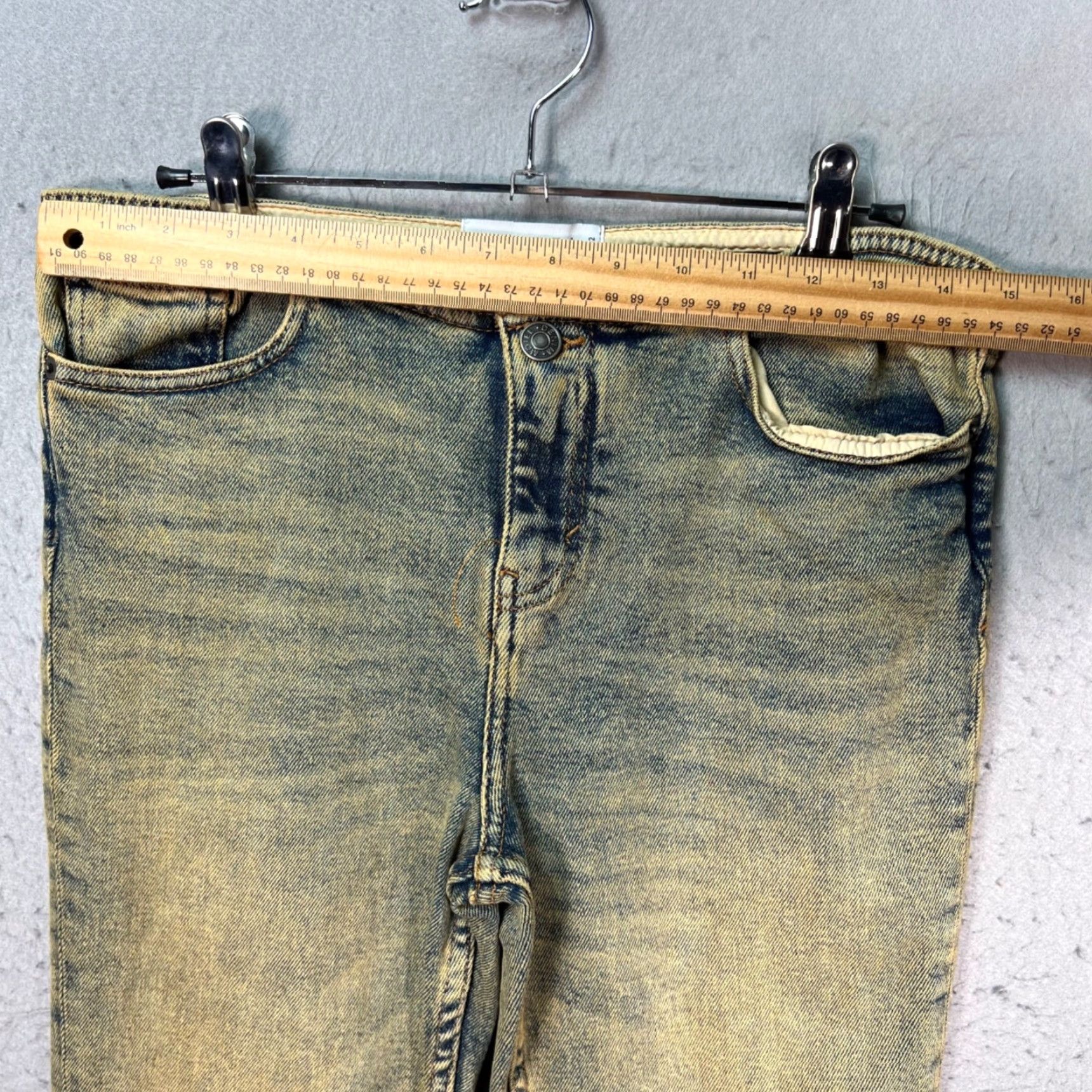 Vintage Motel Jeans Flared Denim Mid-Wash Stretch 30 x 32 Women Adult Regular 5-Pocket Blue Vintage No Size 30" / US 8 / IT 44 - 5 Thumbnail