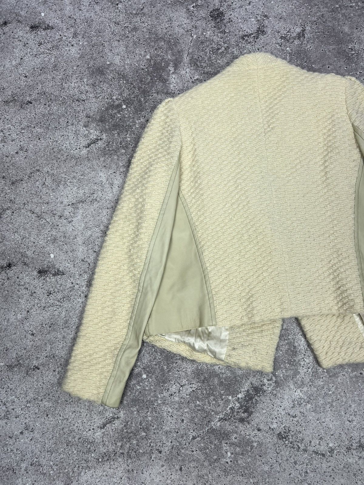 Dries Van Noten Dries Van Noten Wool Leather Blazer Jacket Size S / US 4 / IT 40 - 15 Thumbnail