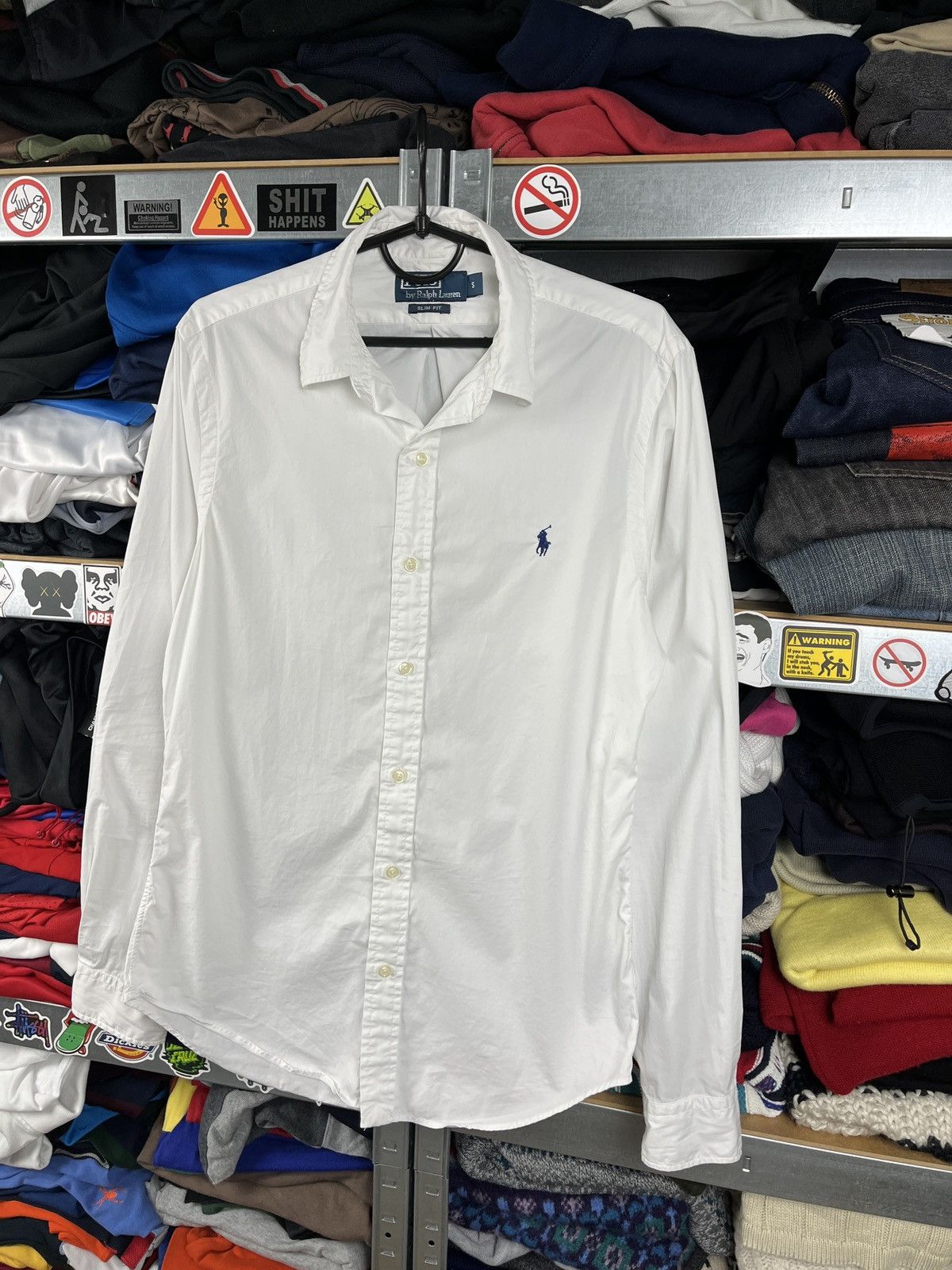 Polo Ralph Lauren × Vintage Vintage Polo Ralph Lauren White Button Up Slim Fit Shirt Size US S / EU 44-46 / 1 - 3 Thumbnail
