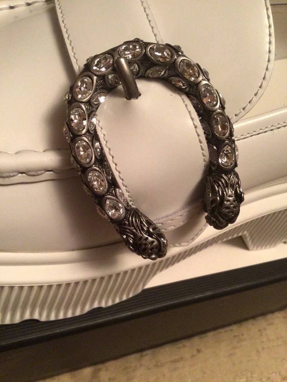 Gucci Gucci Loafers Crystal-Embellished Tiger Head Size US 9 / IT 39 - 8 Thumbnail