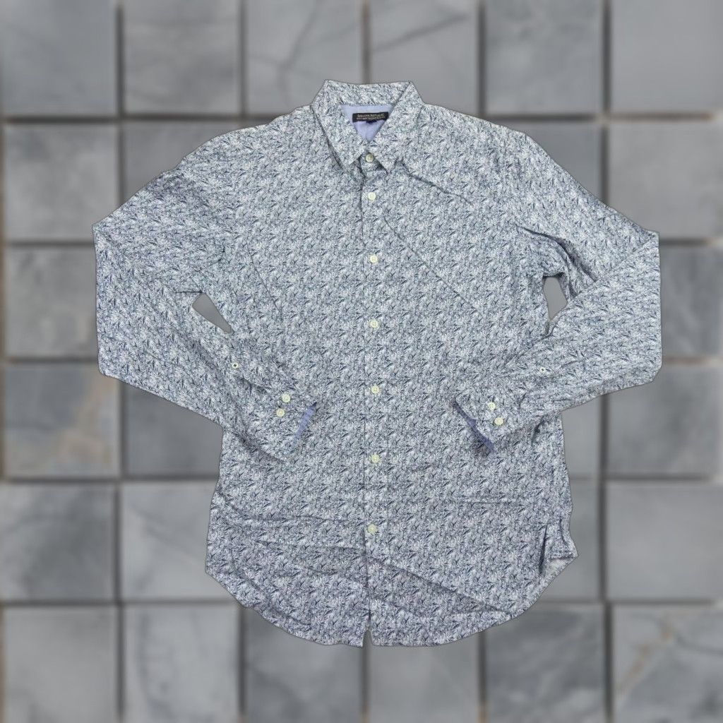 Banana Republic VINTAGE Banana Republic Men's Shirt Blue Long Sleeve Button Up Casual Formal Slim Fit 90s Men Size US M / EU 48-50 / 2 - 1 Thumbnail