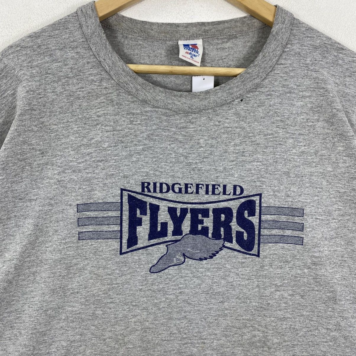 Vintage VTG Russell Athletic Flyers Graphic Tee XL Grey 90s/Y2K Size US XL / EU 56 / 4 - 4 Thumbnail