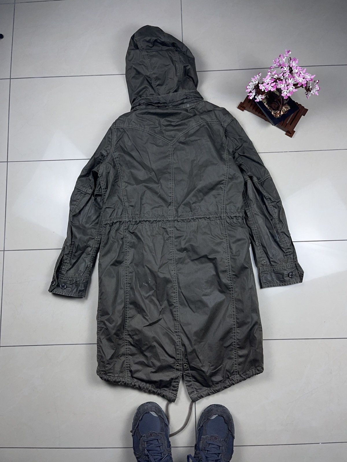 Levi's ➕ vintage y2k Levi’s fishtail cargo parka waxed coat jacket Size S / US 4 / IT 40 - 3 Thumbnail