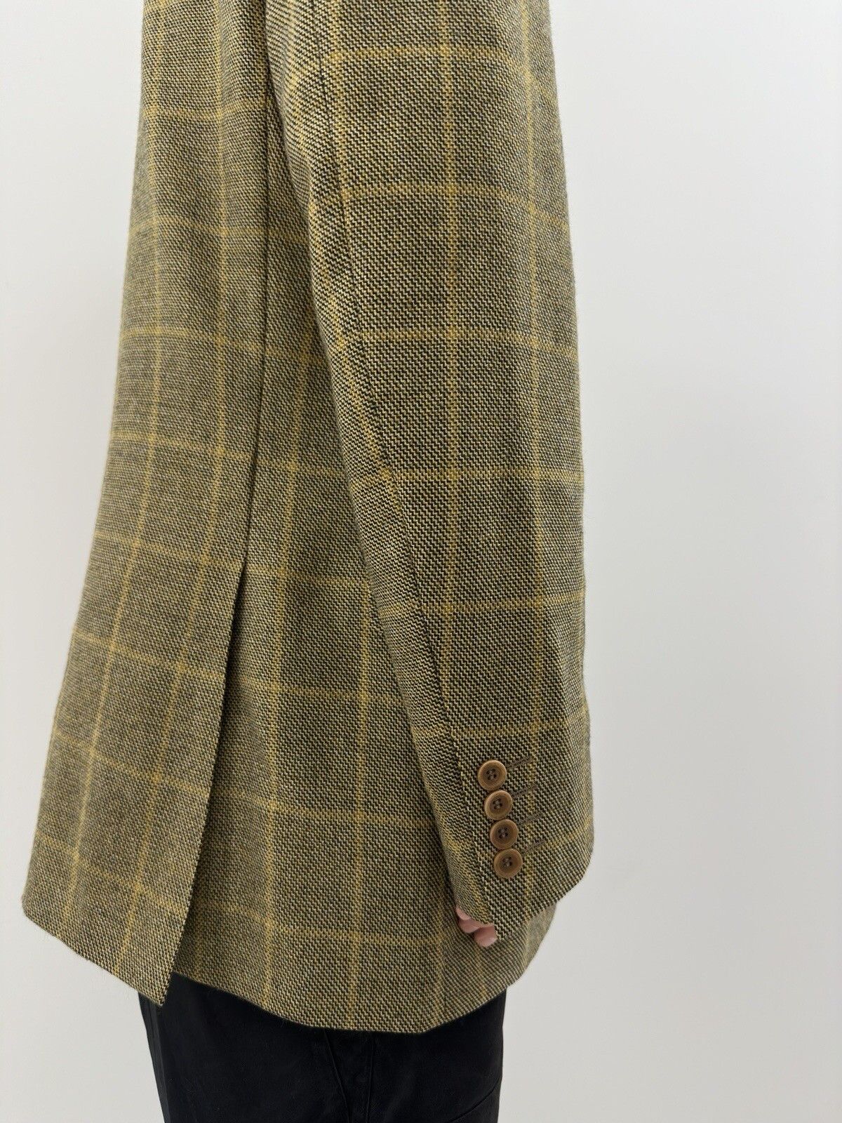 Canali CANALI wool checkedplaid blazer mens jacket IT-52R US-42R Size 52R - 10 Thumbnail
