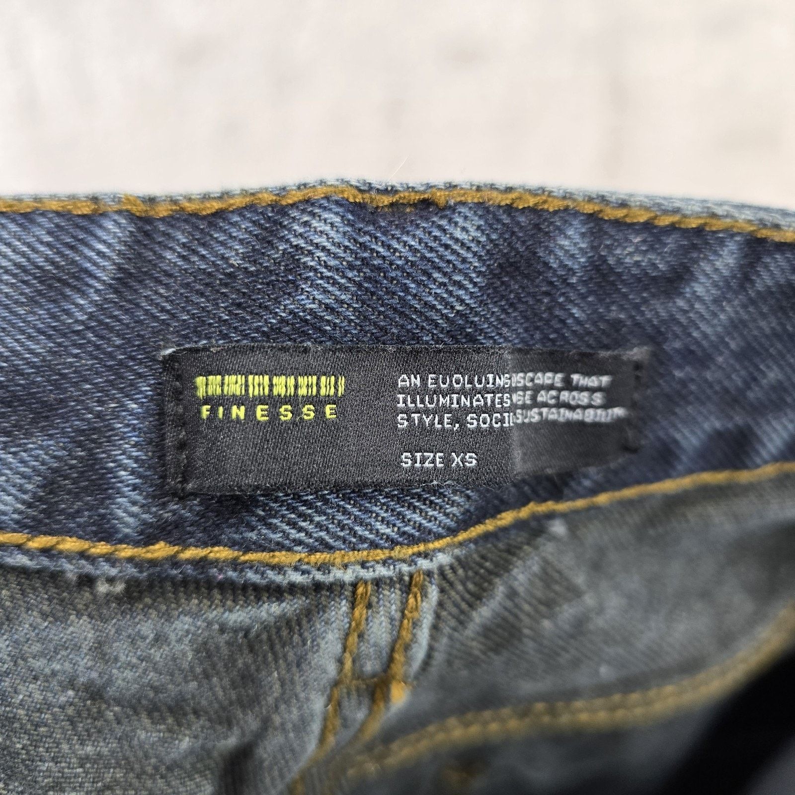 Other Finesse Jeans Women's XS (Fits 28x33) Denim Baggy Y2K Size 28" / US 6 / IT 42 - 4 Thumbnail