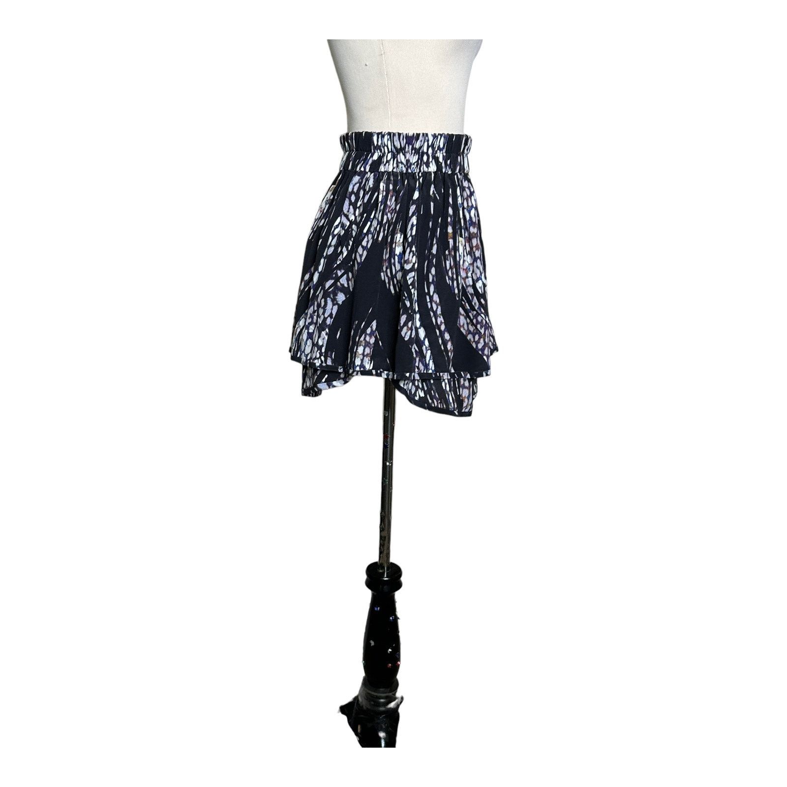 Iro IRO multi print silk layered mini skirt size 34 - US 2 Size 26" / US 2 / IT 38 - 10 Thumbnail