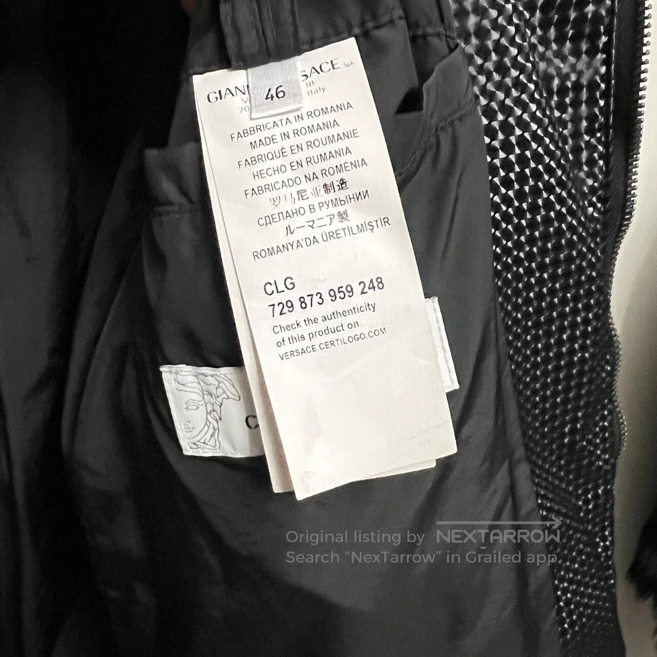 Versace Versace Half-Face High-Grade Down Jacket 46. Size US XL / EU 56 / 4 - 6 Thumbnail
