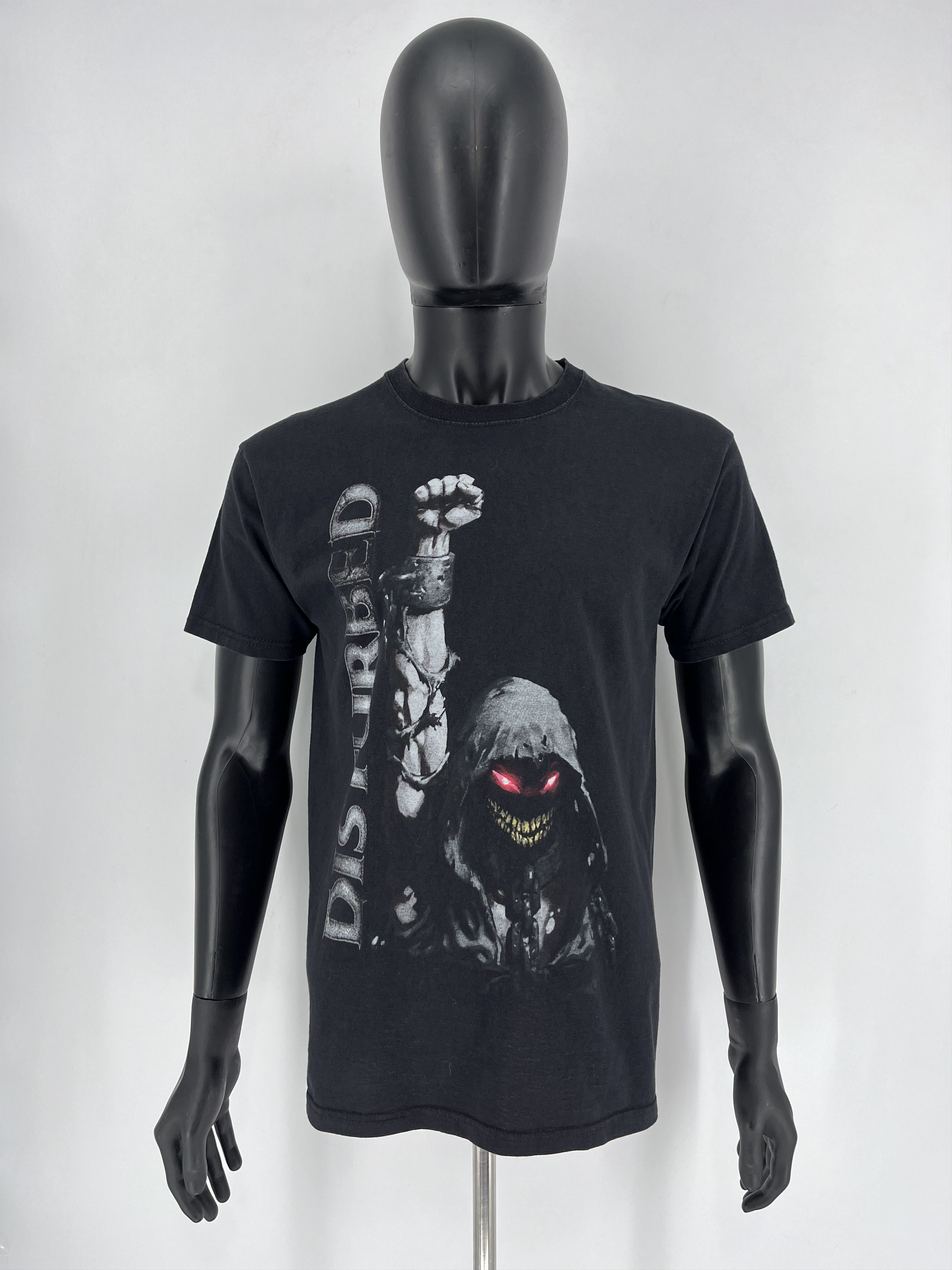 Band Tees Vintage Y2K Disturbed Metal Band Grunge Faded Double Sided Size US M / EU 48-50 / 2 - 3 Thumbnail