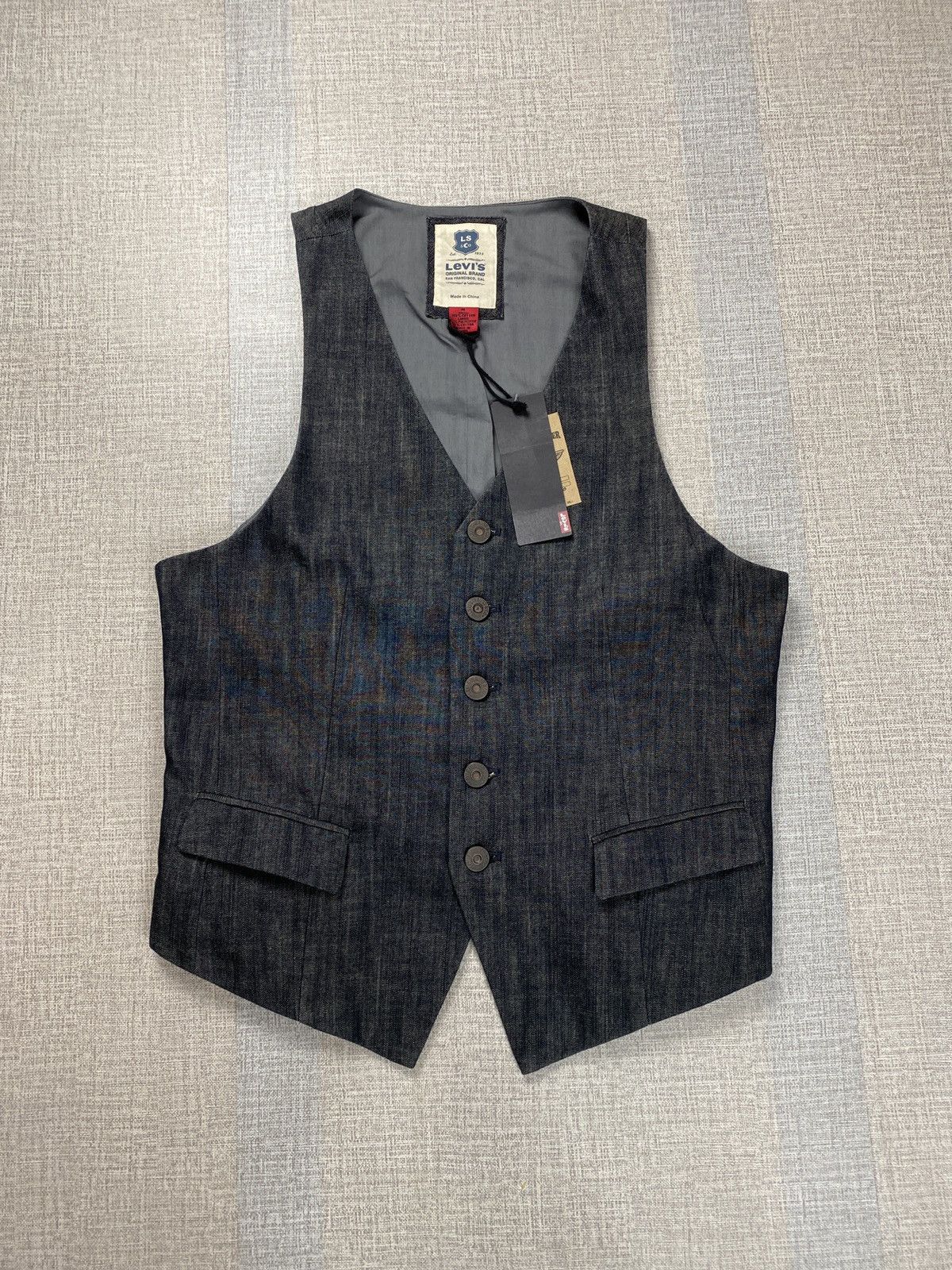 Levi's Levis Denim Western Vest Size US M / EU 48-50 / 2 - 1 Thumbnail