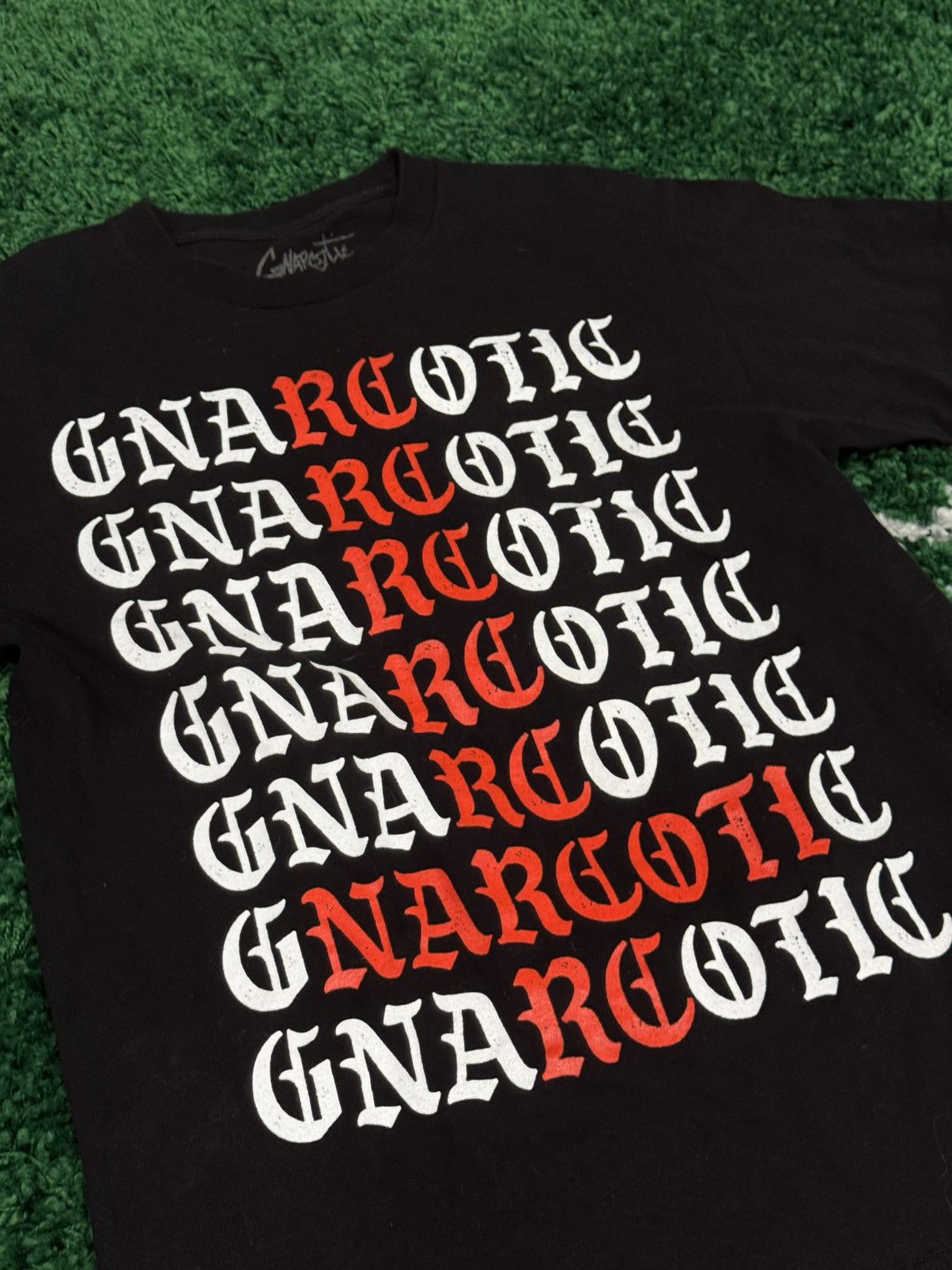Gnarcotic Gnarcotic Black Chrome Cross Gothic Logo Tee Black Medium Size US M / EU 48-50 / 2 - 2 Thumbnail