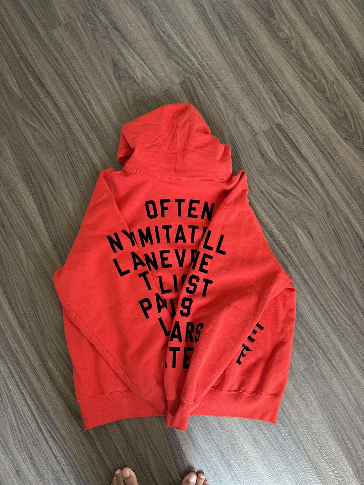 Supreme Supreme Team Flocked Hooded Sweatshirt Size US L / EU 52-54 / 3 - 3 Thumbnail