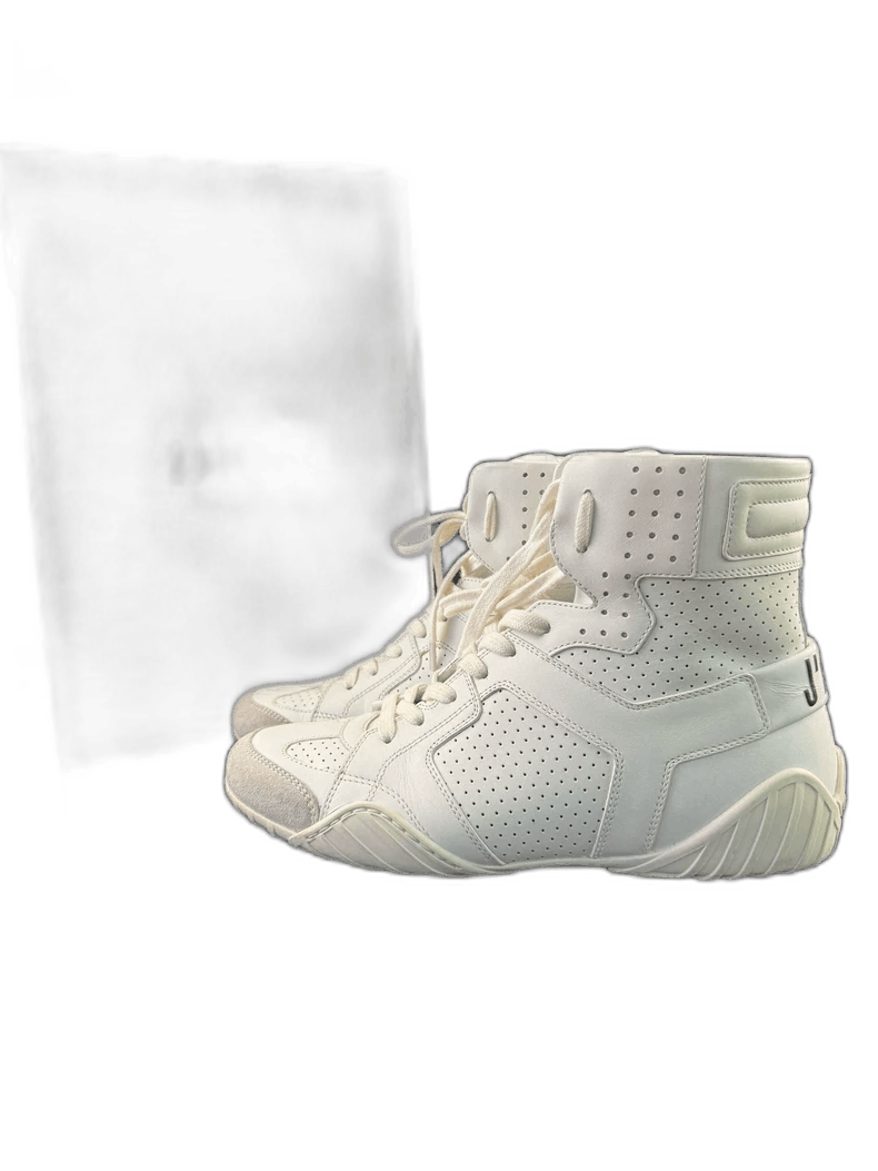 Dior DIOR High-Top Shoes Leather Fashion Sneakers Size US 5 / IT 35 - 1 Thumbnail
