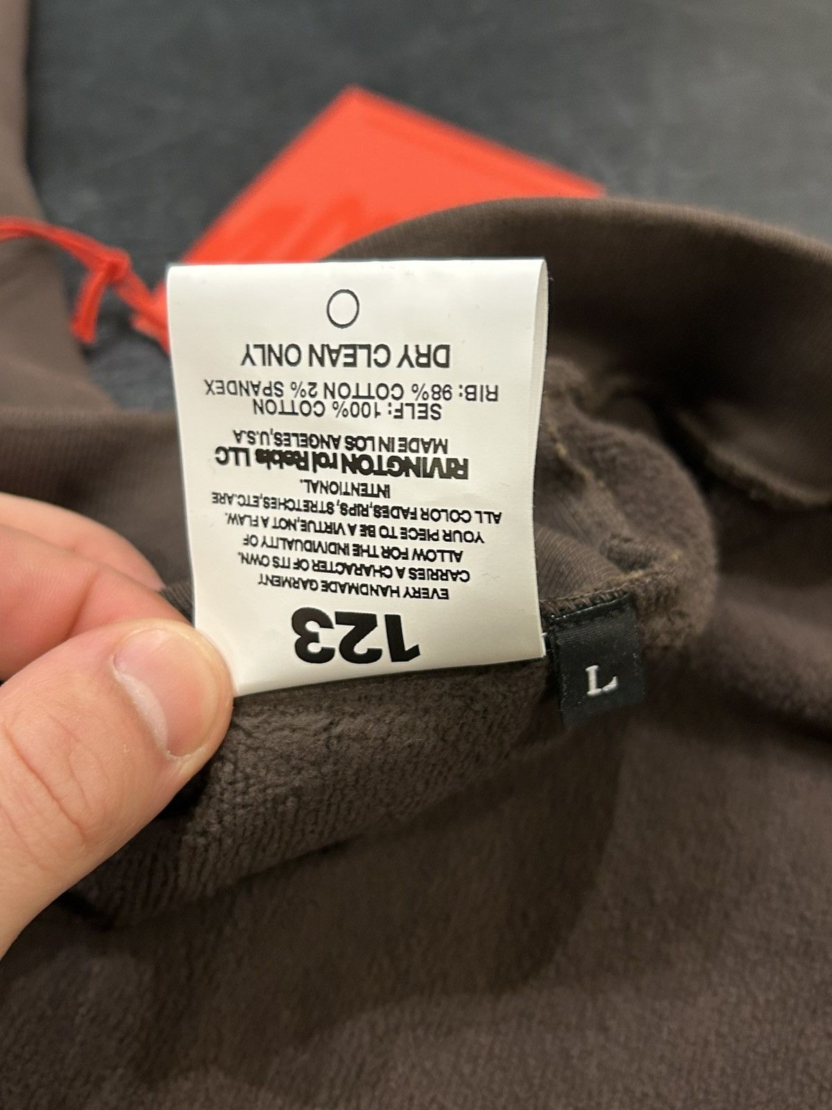 RRR-123 Rivington INRI CVA Crewneck Sweatshirt - Brown Size US L / EU 52-54 / 3 - 5 Thumbnail