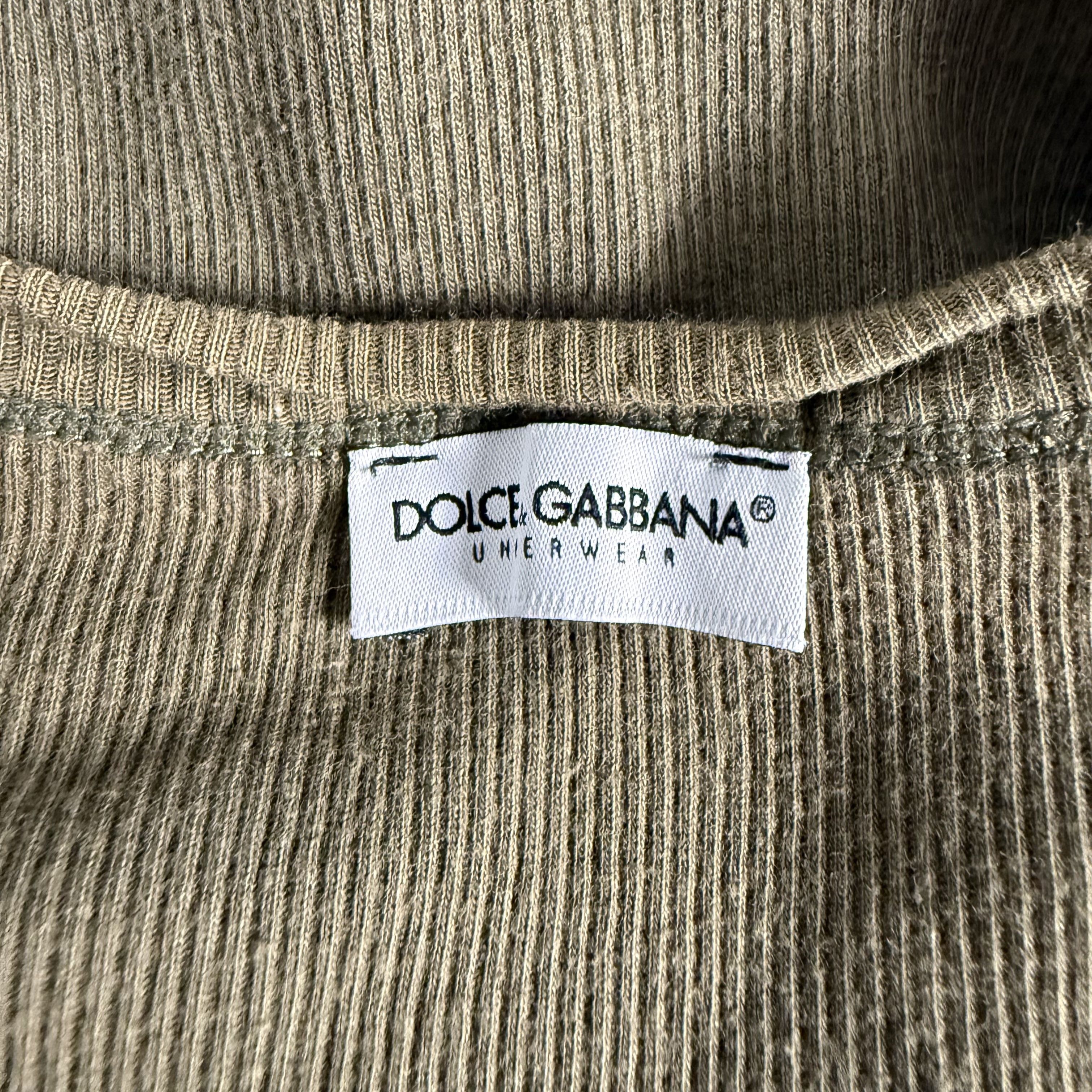 Dolce & Gabbana 🔥RARE🔥Vintage Dolce & Gabbana Underwear Ribbed T-shirt Size US M / EU 48-50 / 2 - 6 Thumbnail
