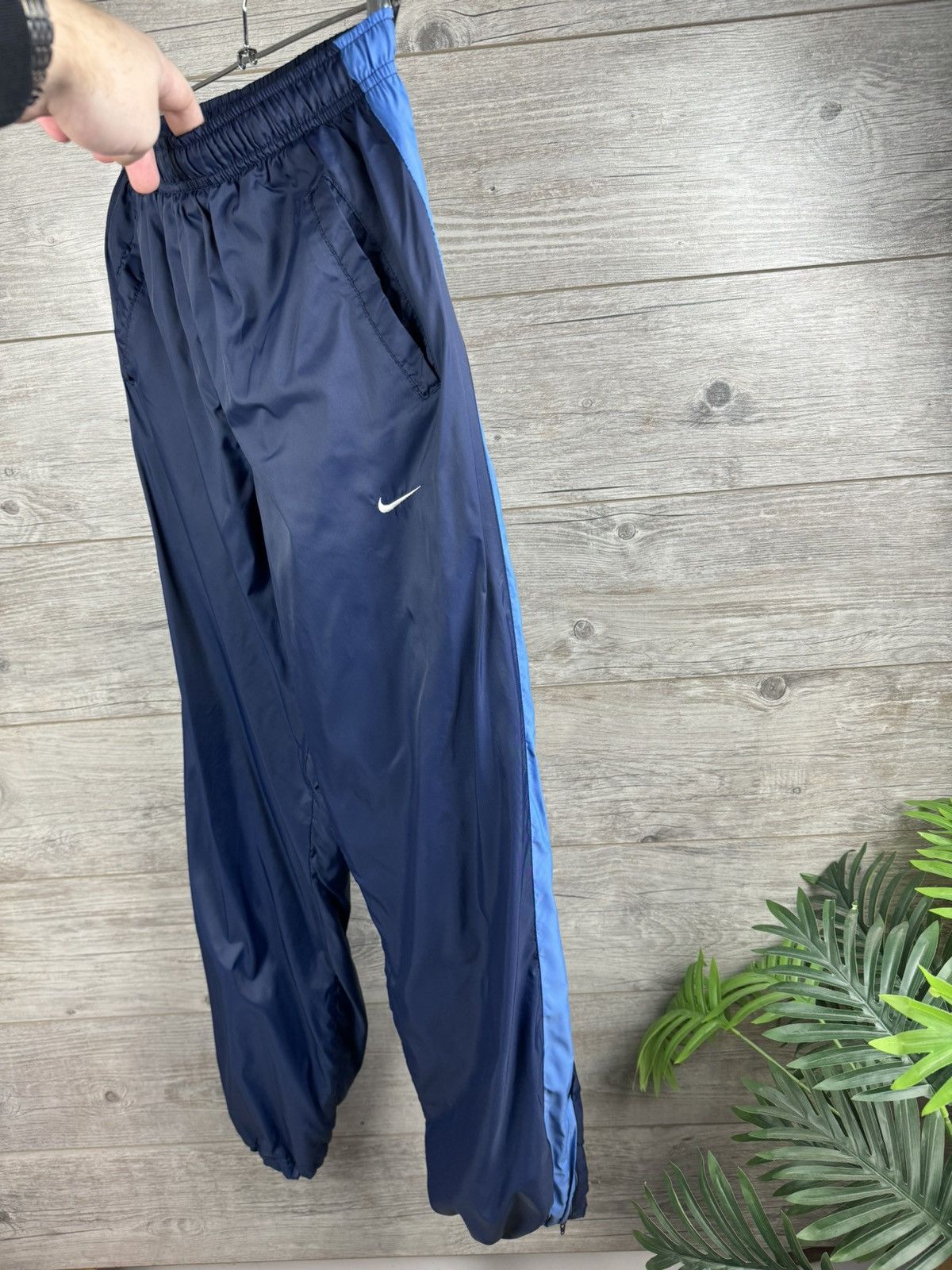 Nike × Vintage Nike Casual Pants On irons rubber bands Y2K Drilll size S Size US 30 / EU 46 - 1 Thumbnail
