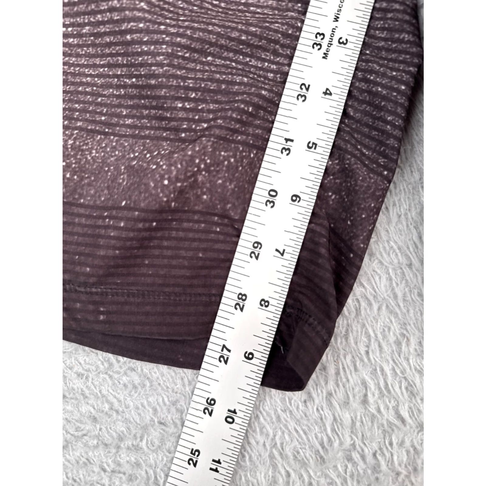 Hurley Hurley Swim Trunks Mens 32 Gray Stripe Board Shorts Beach Surf Skate 32x9 Size US 32 / EU 48 - 7 Thumbnail