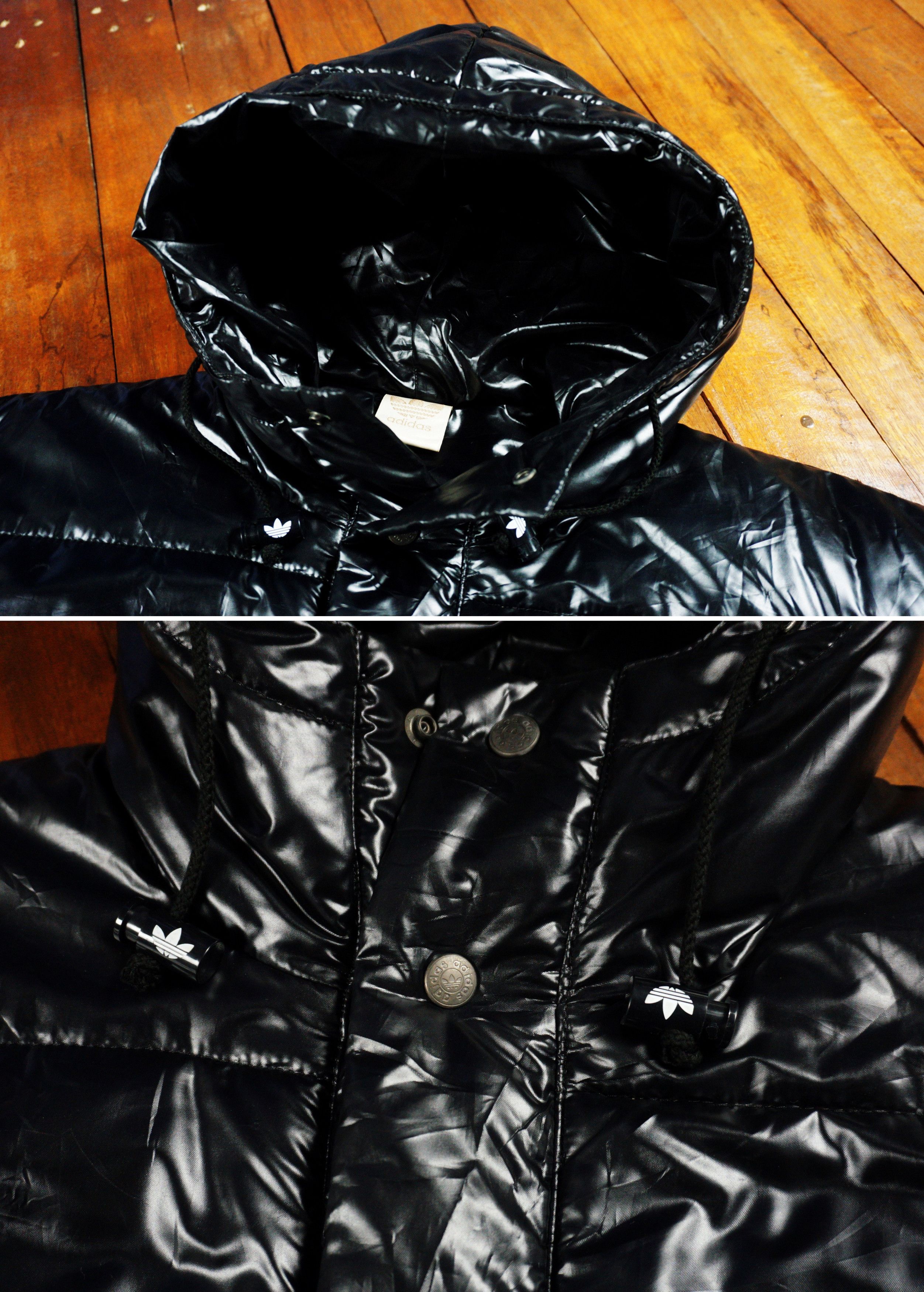 Adidas × Descente Vintage Trefoil Hoodie Black Nylon Snap Button Puffer Coat Size US M / EU 48-50 / 2 - 5 Thumbnail