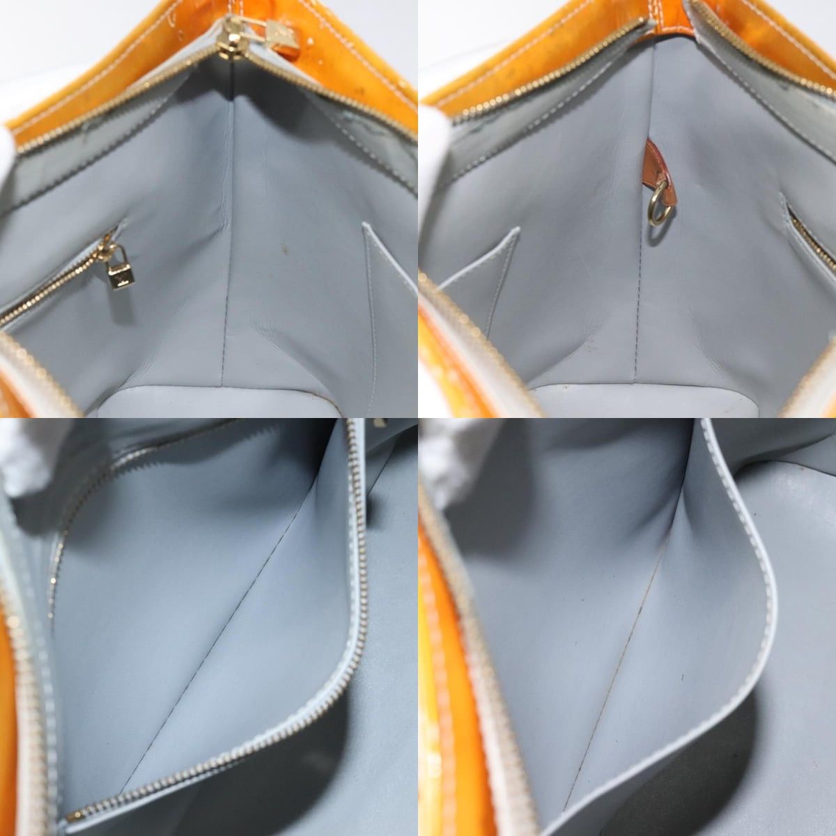 Louis Vuitton LOUIS VUITTON Monogram Vernis Houston Hand Bag Gris M91053 Size ONE SIZE - 12 Thumbnail
