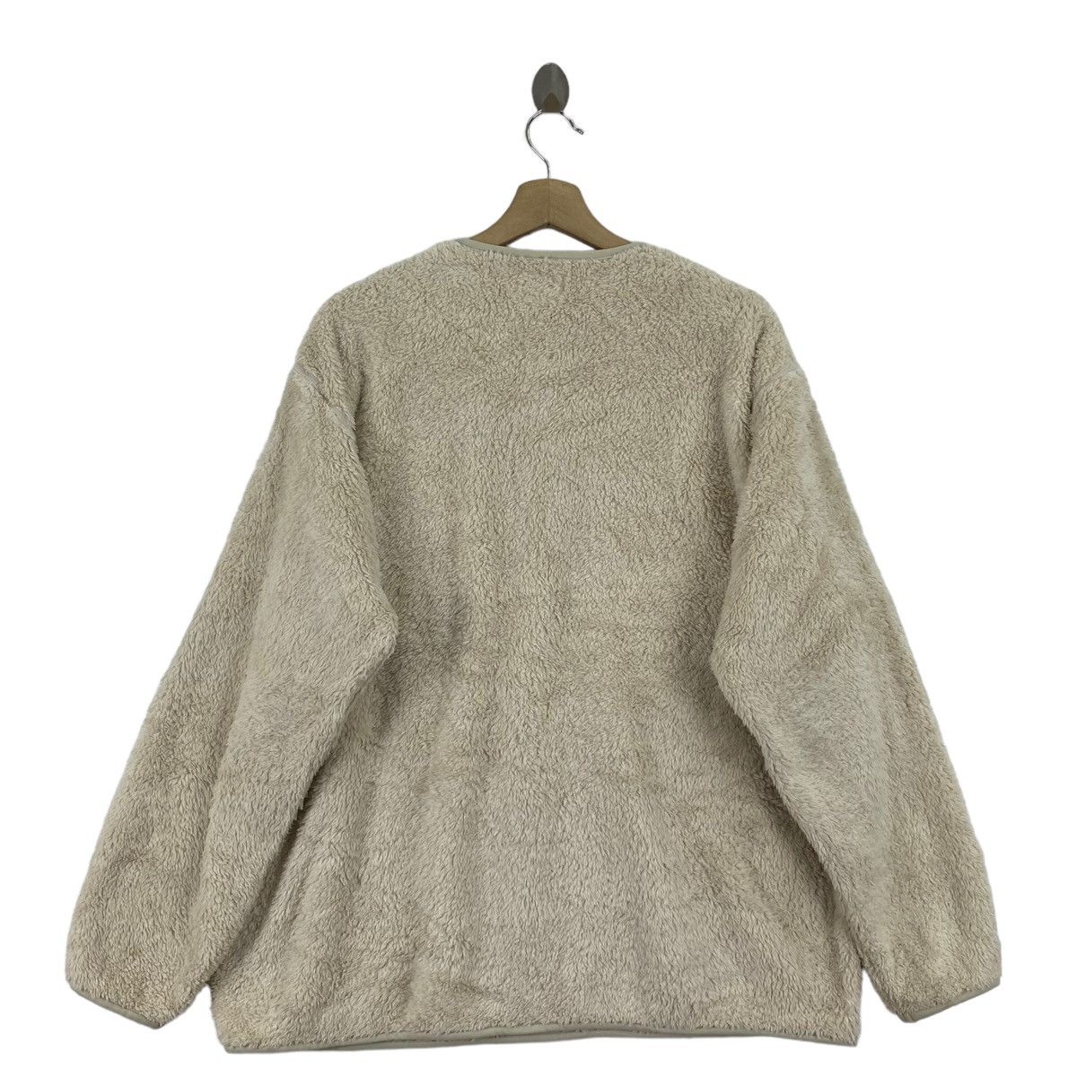 Engineered Garments × Uniqlo ENGINEERED GARMENTS UNIQLO Sherpa Fleece Cream Sweatshirt Size US XL / EU 56 / 4 - 2 Thumbnail