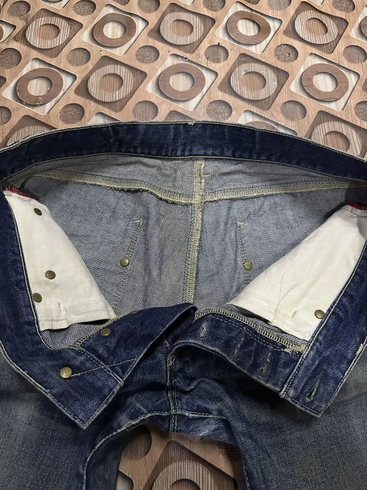 Japanese Brand Redline/Selvedge W33 L32 Vintage RIPO TRENTA ANNI Denim Pant Size US 33 - 18 Thumbnail