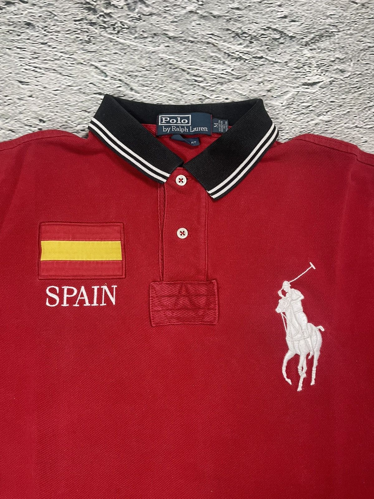 Ralph Lauren Chief Keef Polo Ralph Lauren Spain vintage red big pony Size US M / EU 48-50 / 2 - 2 Thumbnail