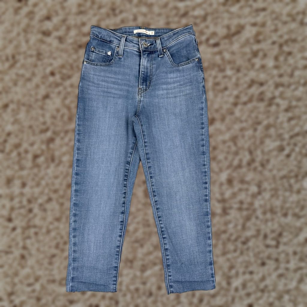 Levi's Levis Jeans Womens 26 Medium Wash 721 High Rise Skinny Stretch Denim City Pants Womens 26 Mens? Size 26" / US 2 / IT 38 - 1 Thumbnail