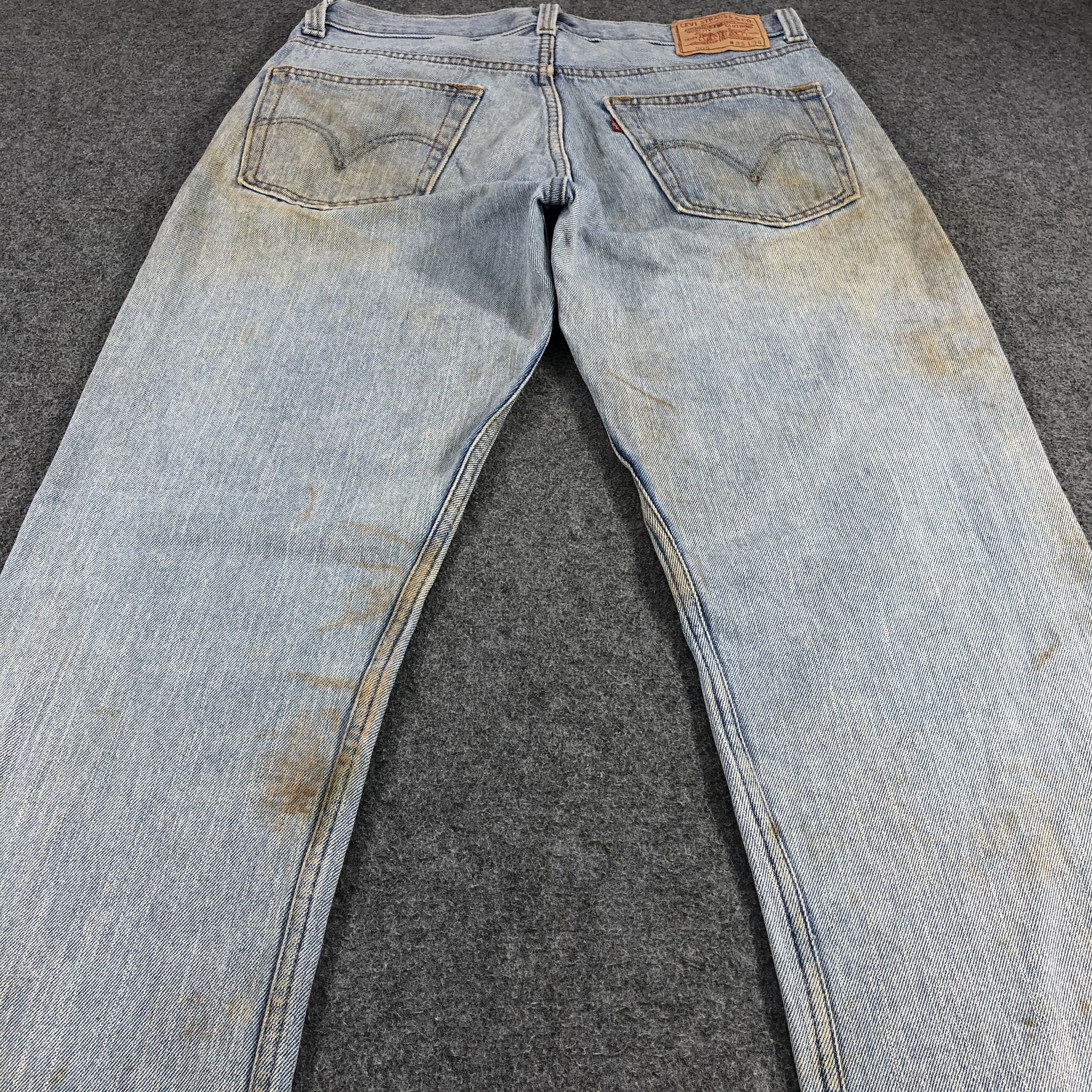 Levi's Dirty Wash Vintage Levi's 505 Jeans Regular Fit Denim KJ558 Size US 33 - 4 Thumbnail