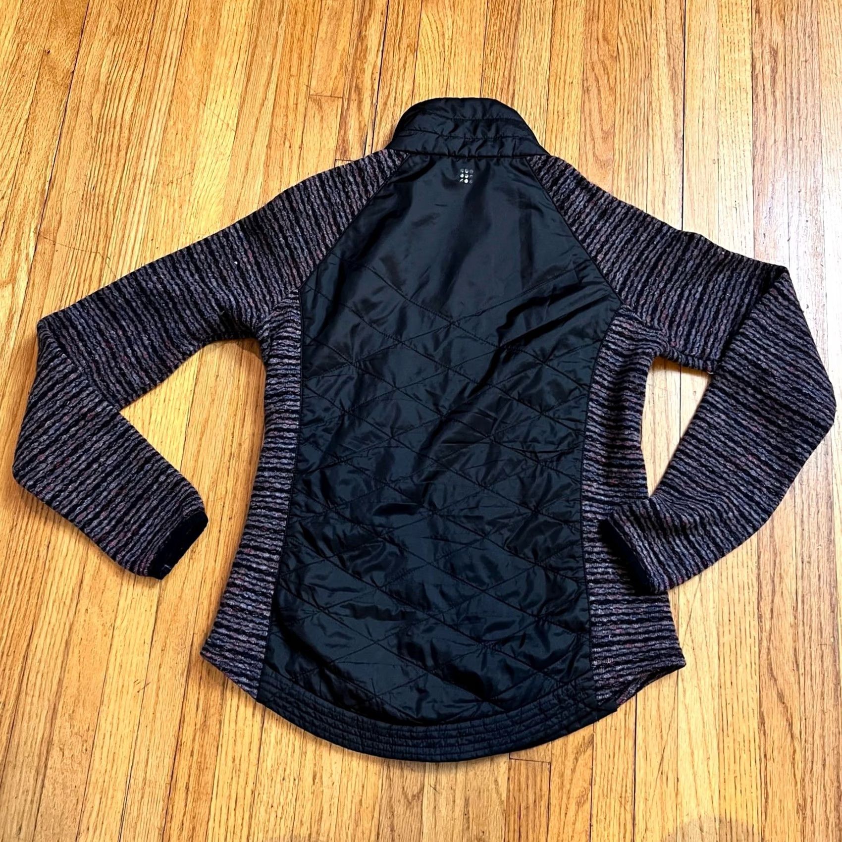 Vintage Title Nine Jacket Womens Small Black Wool Puffer Long Sleeve Purple Blend Trail Womens Size S / US 4 / IT 40 - 3 Thumbnail