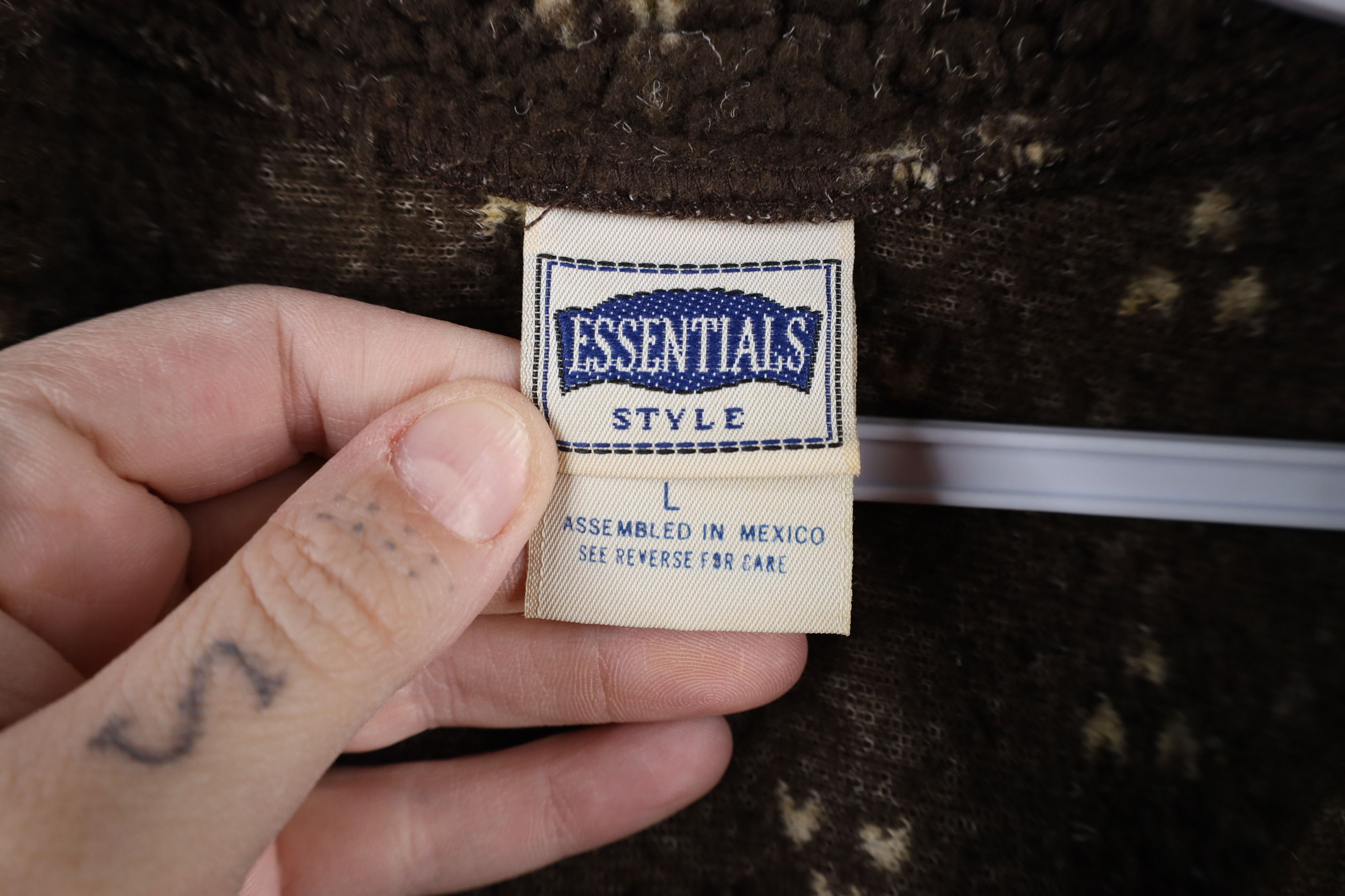 Vintage Vintage 90s Streetwear Fair Isle Deep Pile Fleece Jacket Size L / US 10 / IT 46 - 5 Thumbnail