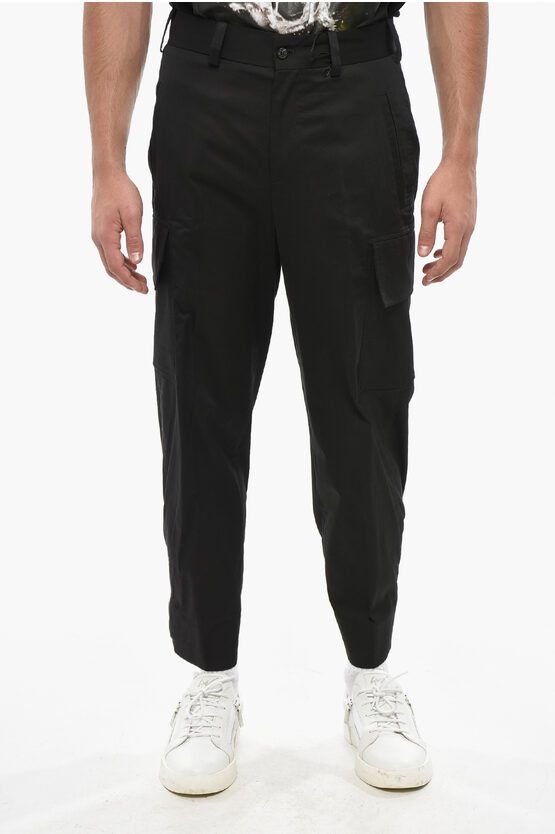 Stretch Cotton Loose Fit Cargo Pants