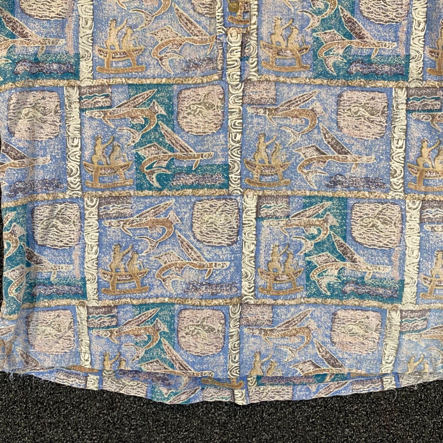 Vintage VINTAGE Kahala Hawaiian Shirt Mens XL Short Sleeve Blue Floral Fish 1/2 Button Down Casual Summer Holiday Size US XL / EU 56 / 4 - 5 Thumbnail