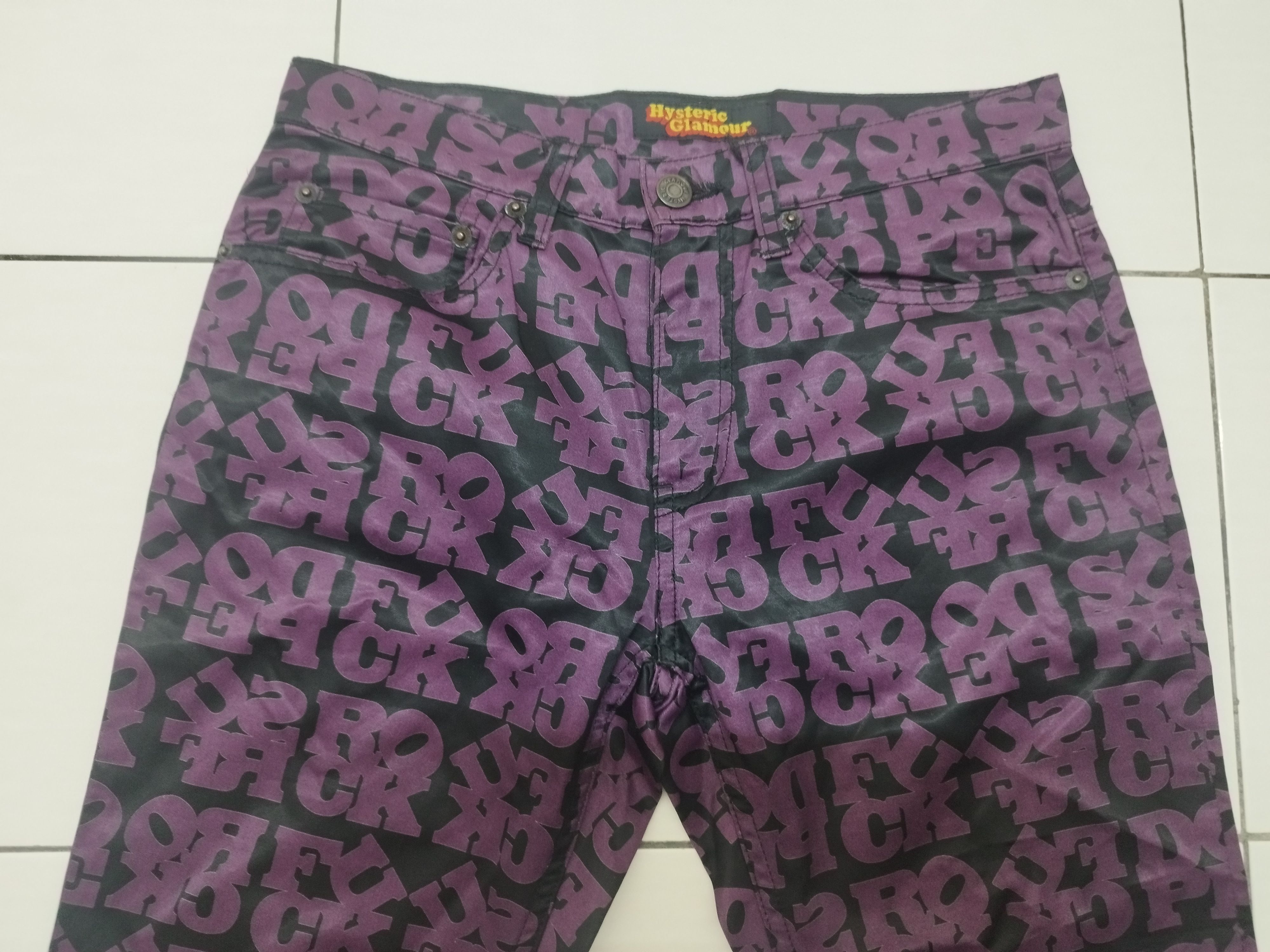 Hysteric Glamour × If Six Was Nine × Japanese Brand 00's Hysteric Glamour "Fuck Rock " Pants Size US 28 / EU 44 - 4 Thumbnail