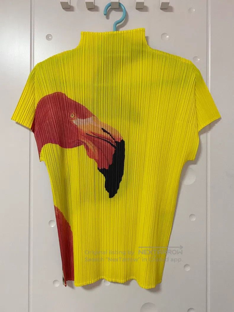 Issey Miyake Issey Miyake Yellow Short Sleeve T-shirt Size L / US 10 / IT 46 - 1 Thumbnail