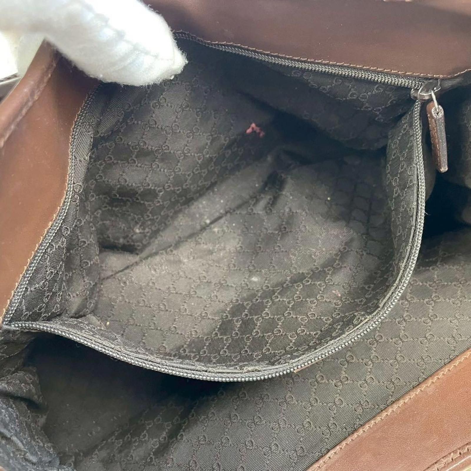 Gucci Gucci - Vintage Canvas and Leather Shoulder Bag Size ONE SIZE - 6 Thumbnail